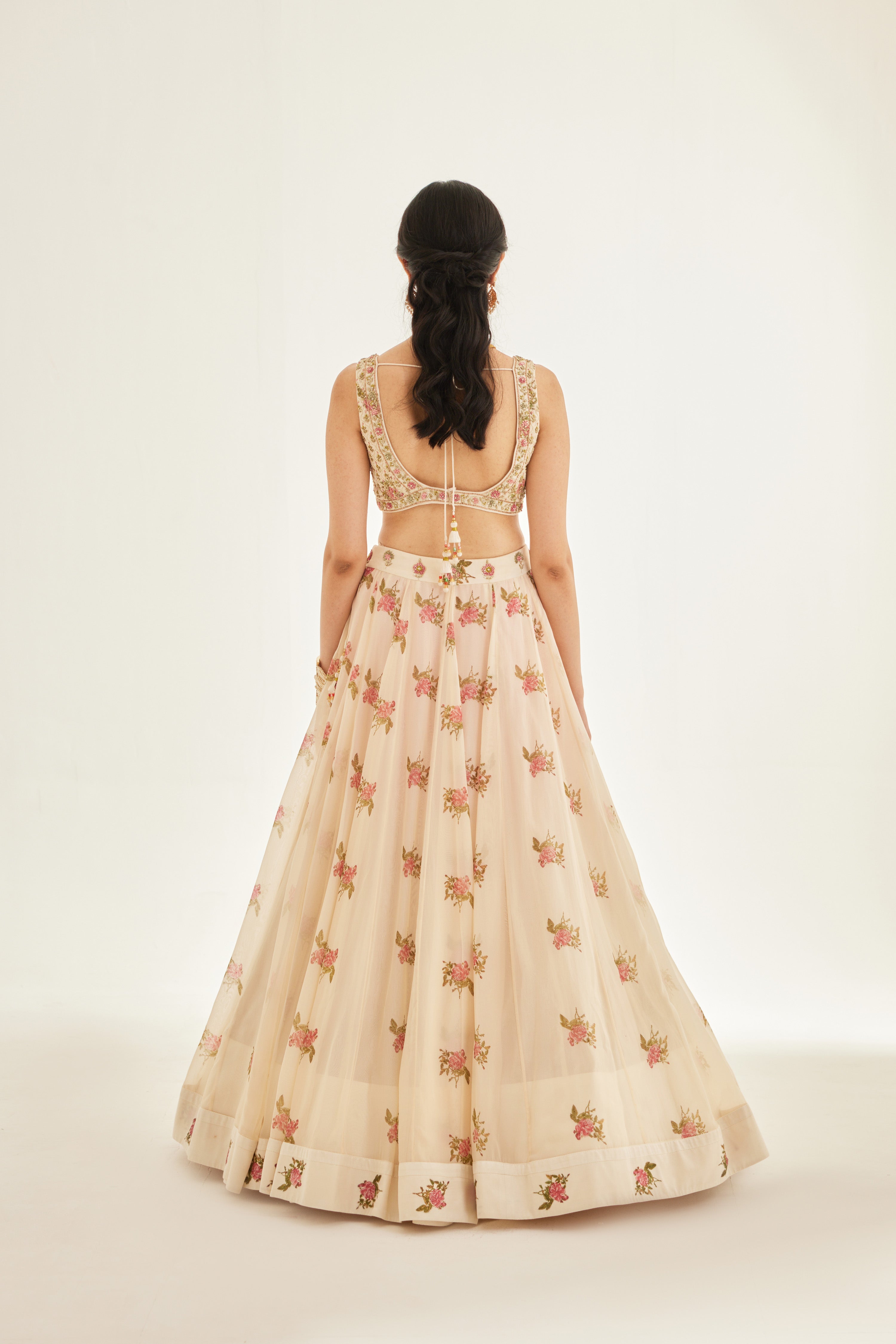 Papyrus White Lehenga Set