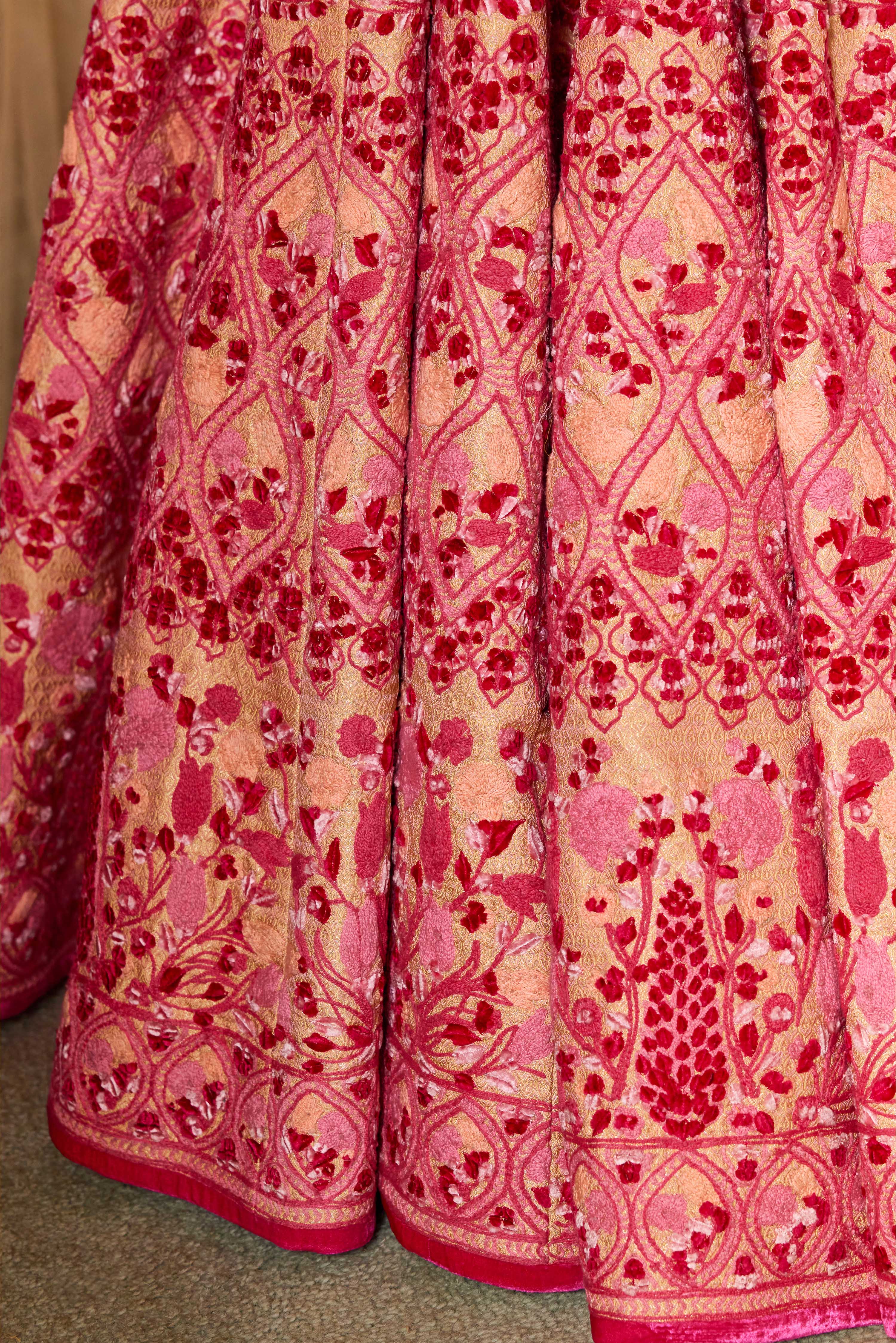 Peach Pink Lehenga Set
