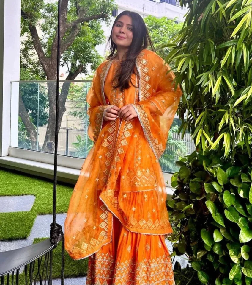 Chikki Goenka in Shiddat Sharara Set