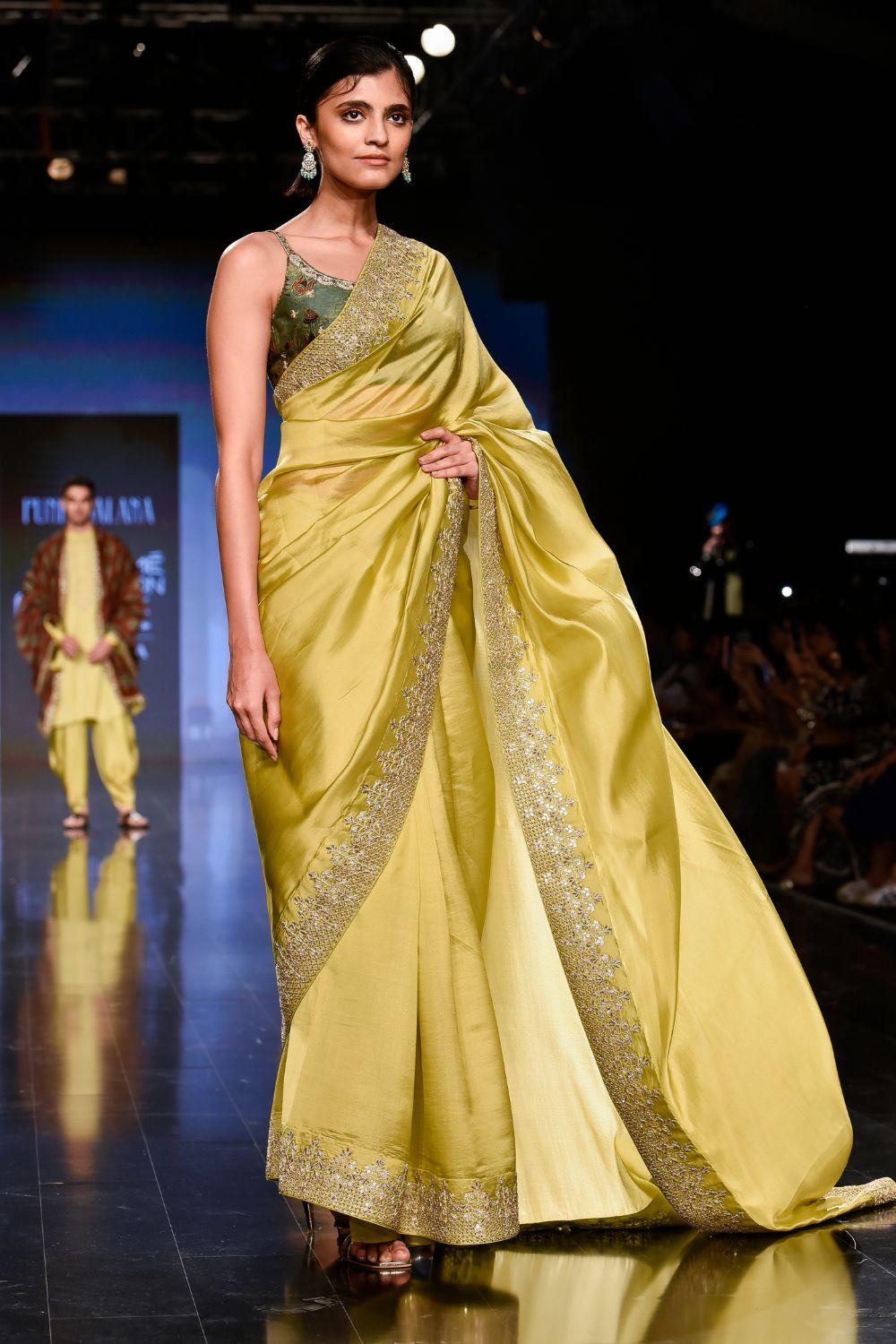 Dry Heena Green Saree Set