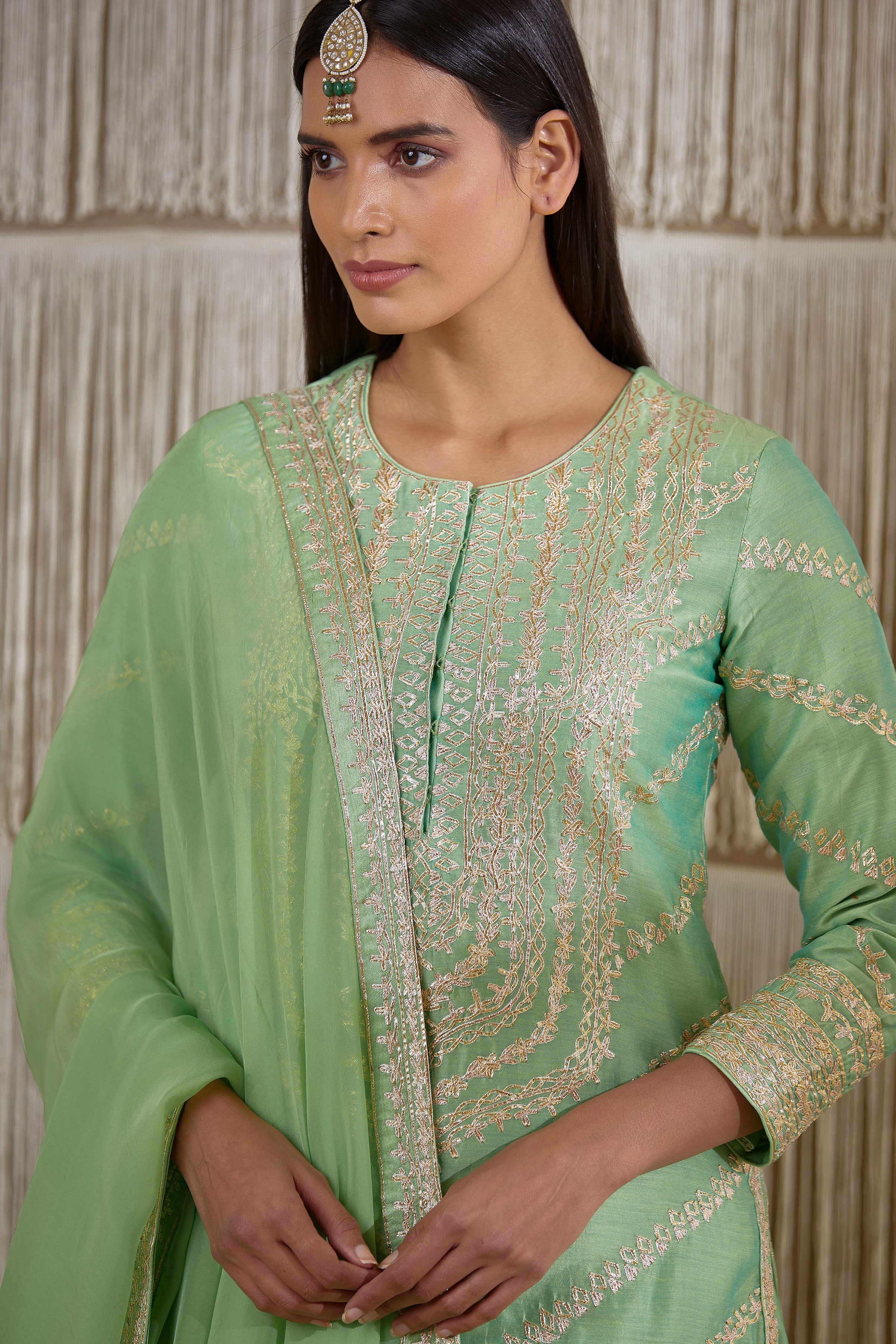 Light Green Sharara set