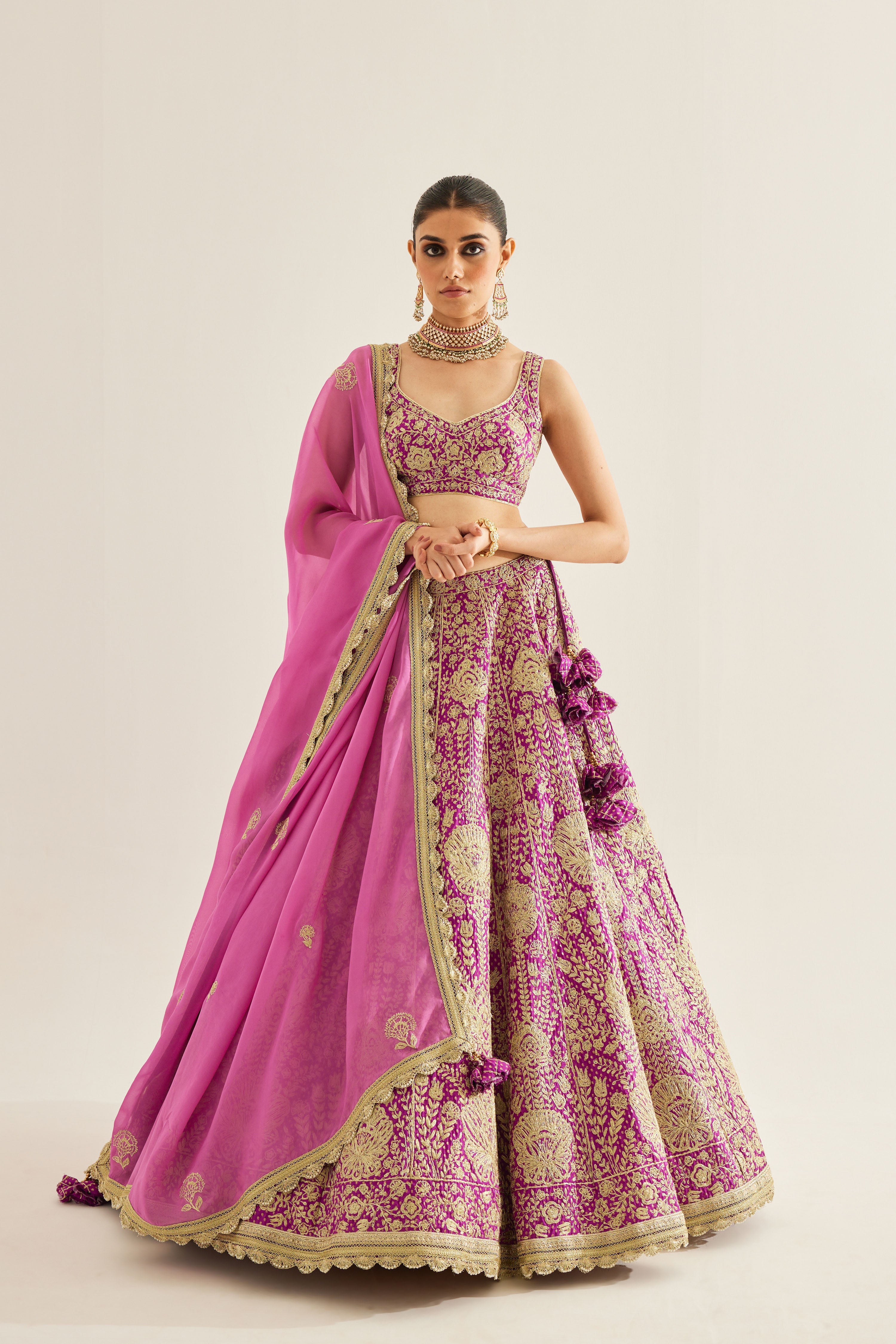 Grape Wine Lehenga Set