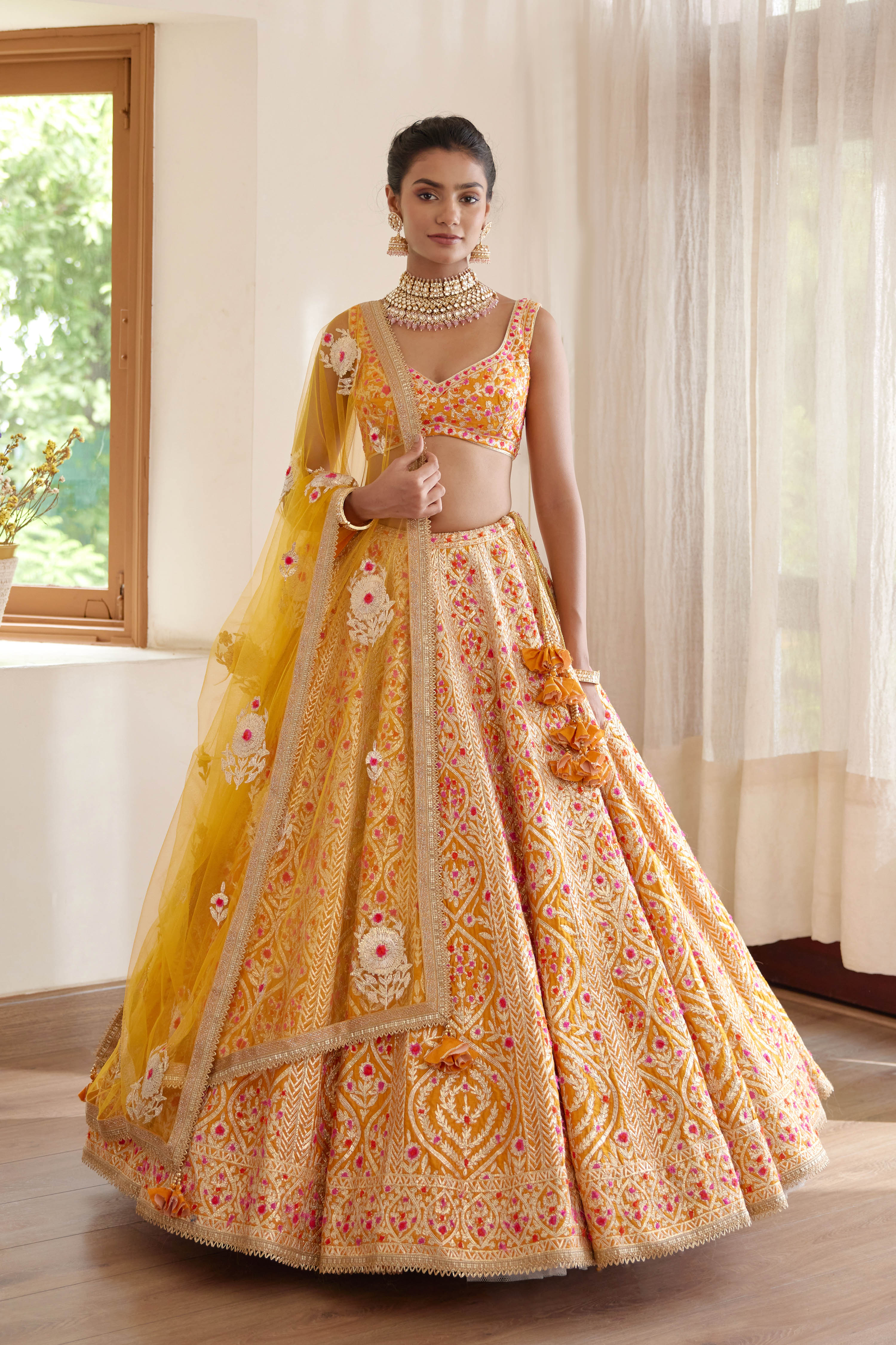 Turmeric Yellow Lehenga Set