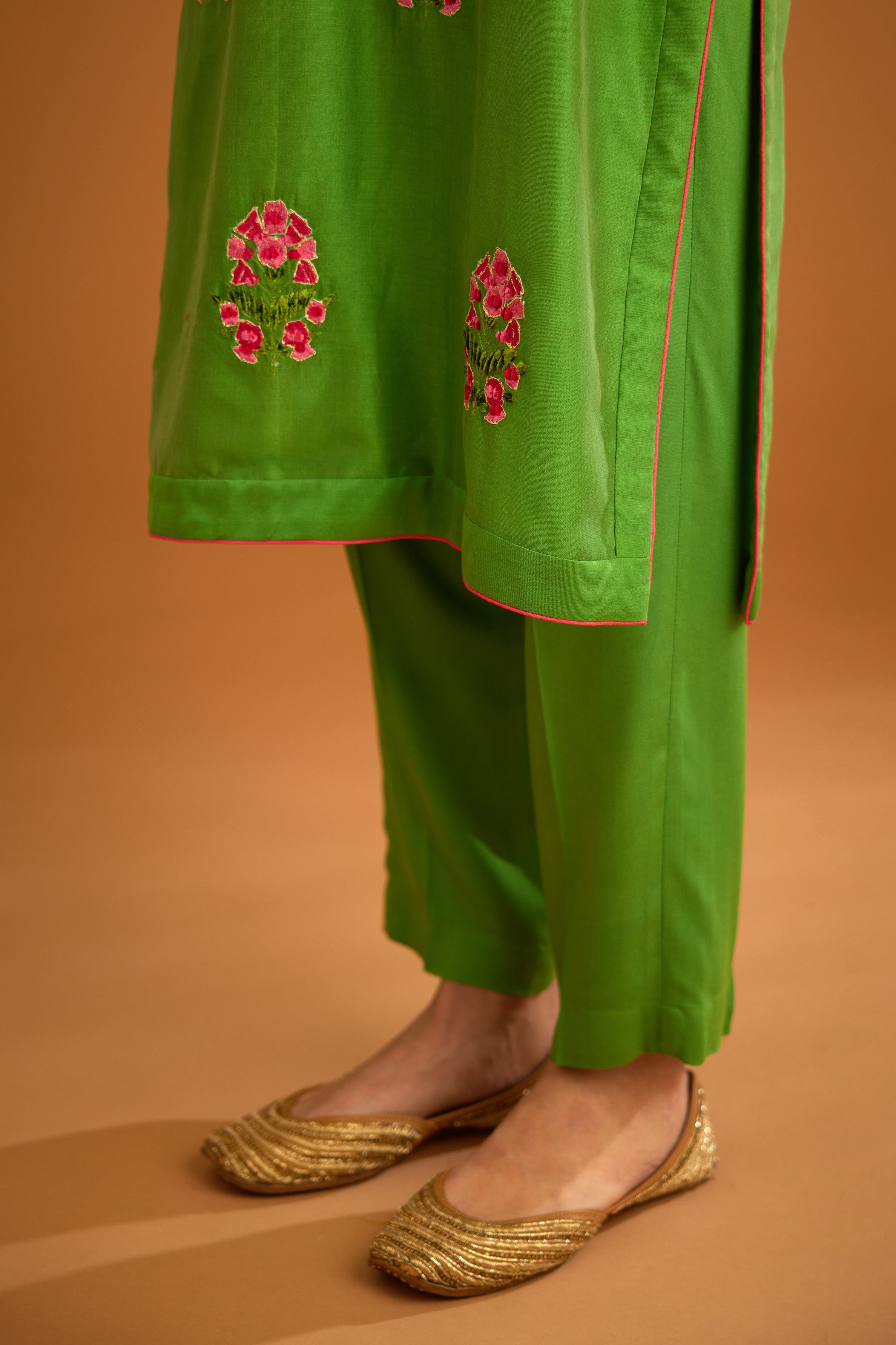 Green Kurta Set