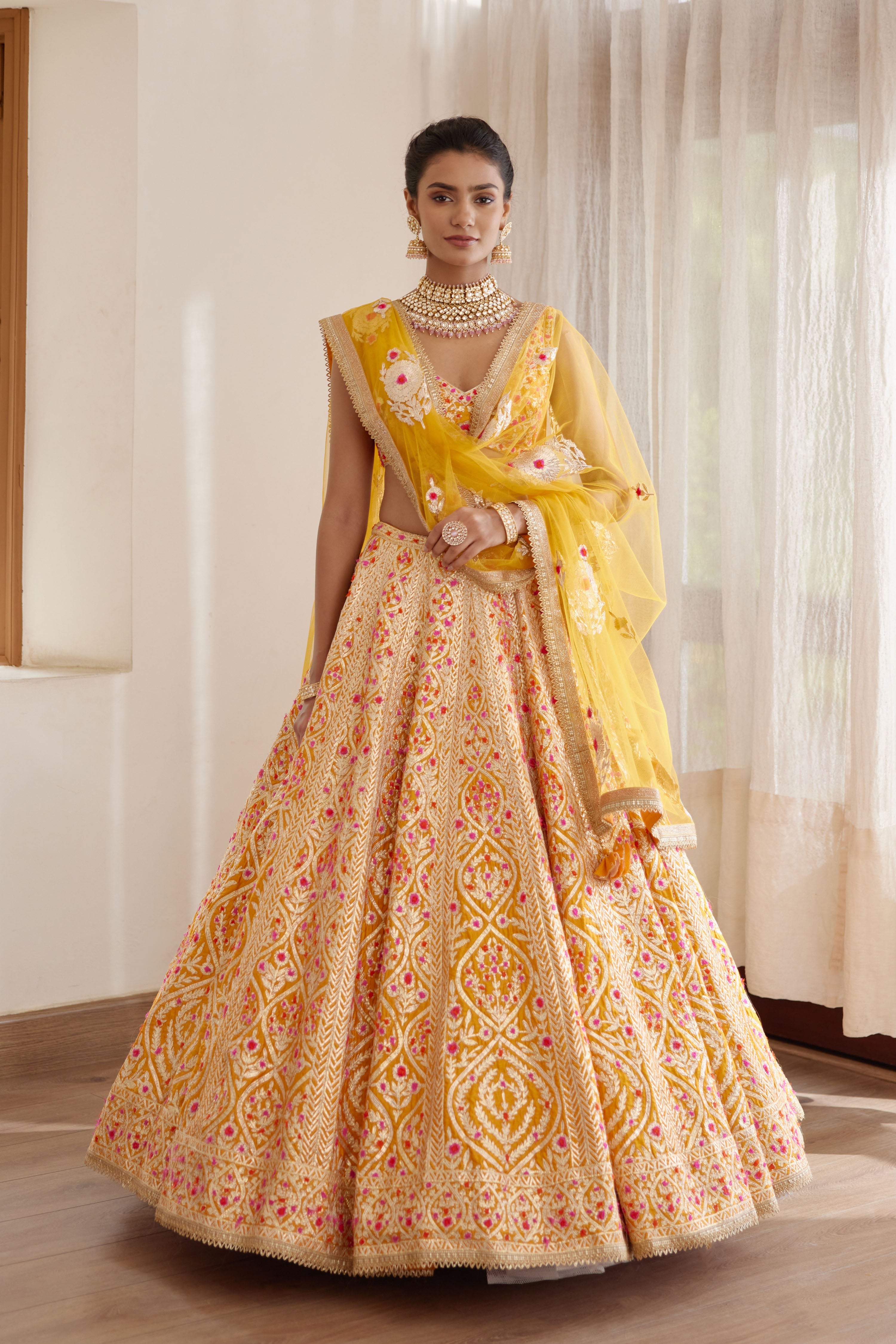 Turmeric Yellow Lehenga Set