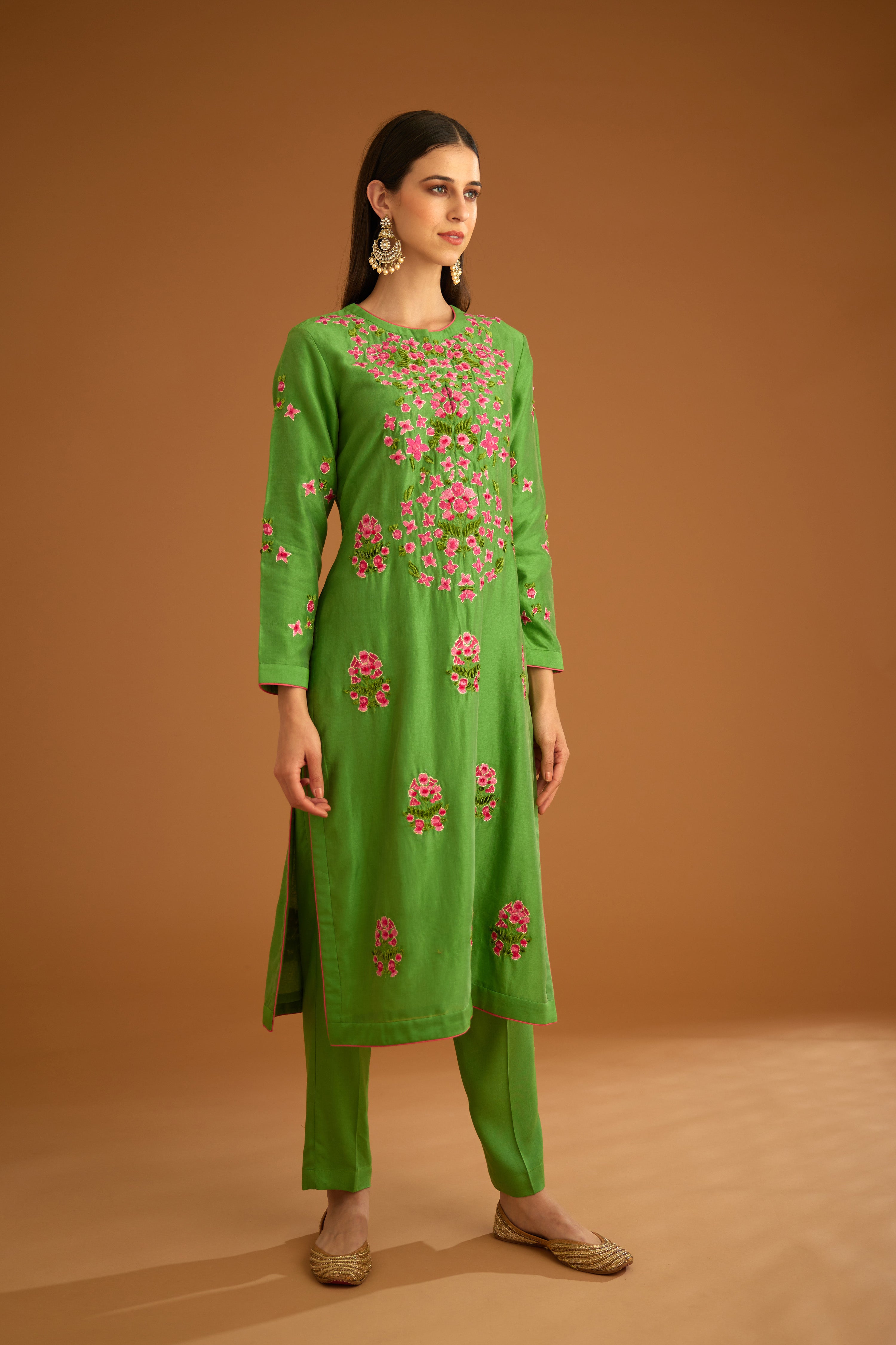 Green Kurta Set