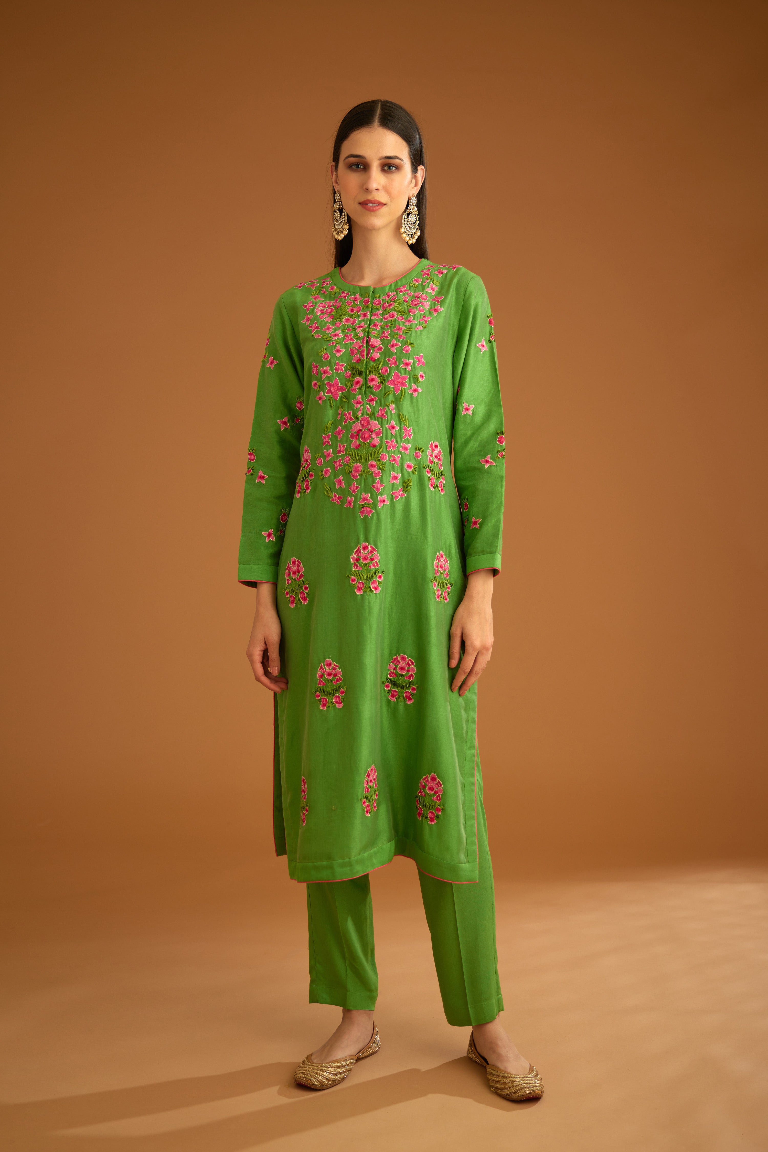 Green Kurta Set