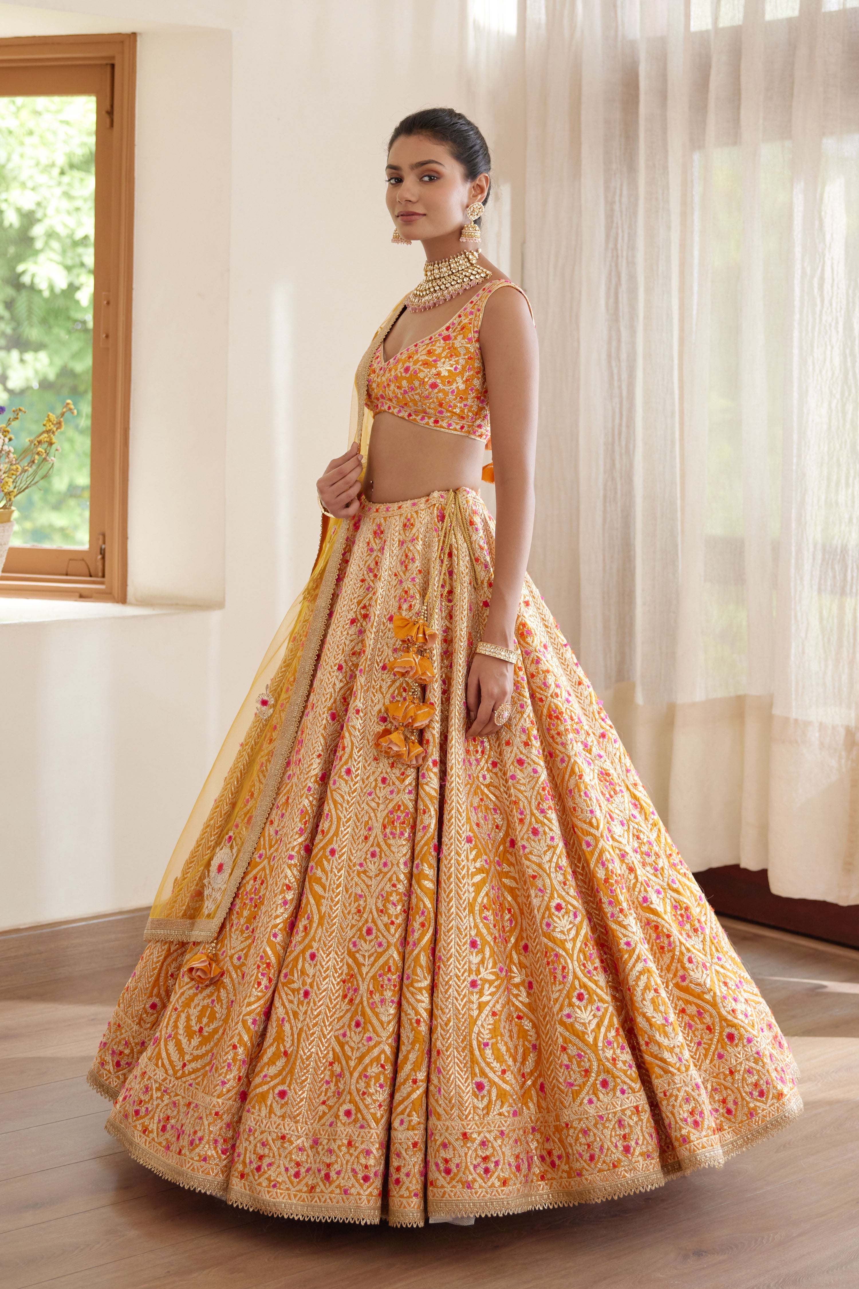 Turmeric Yellow Lehenga Set