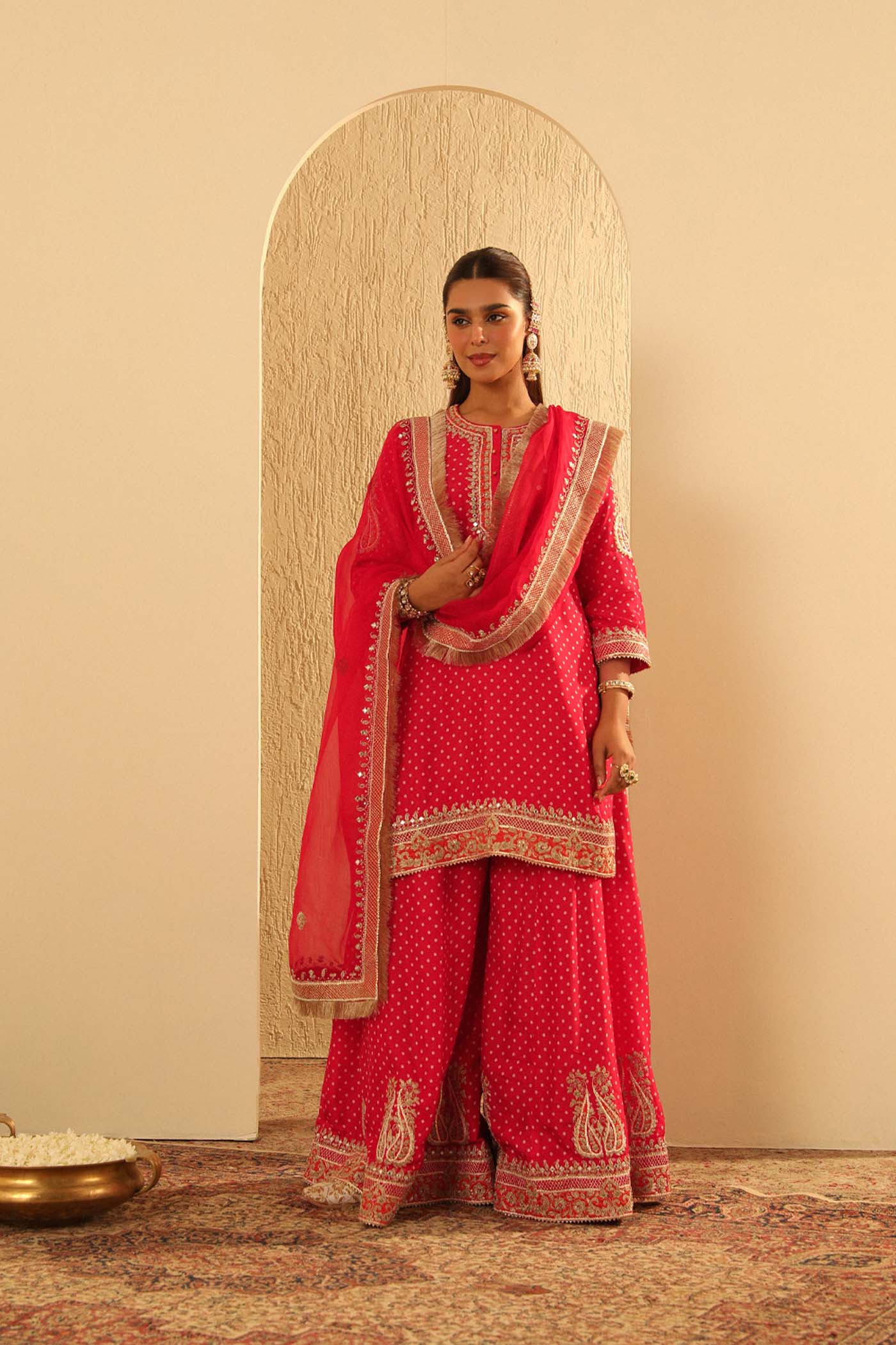 Hoorain - Kurta with Sharara and Dupatta