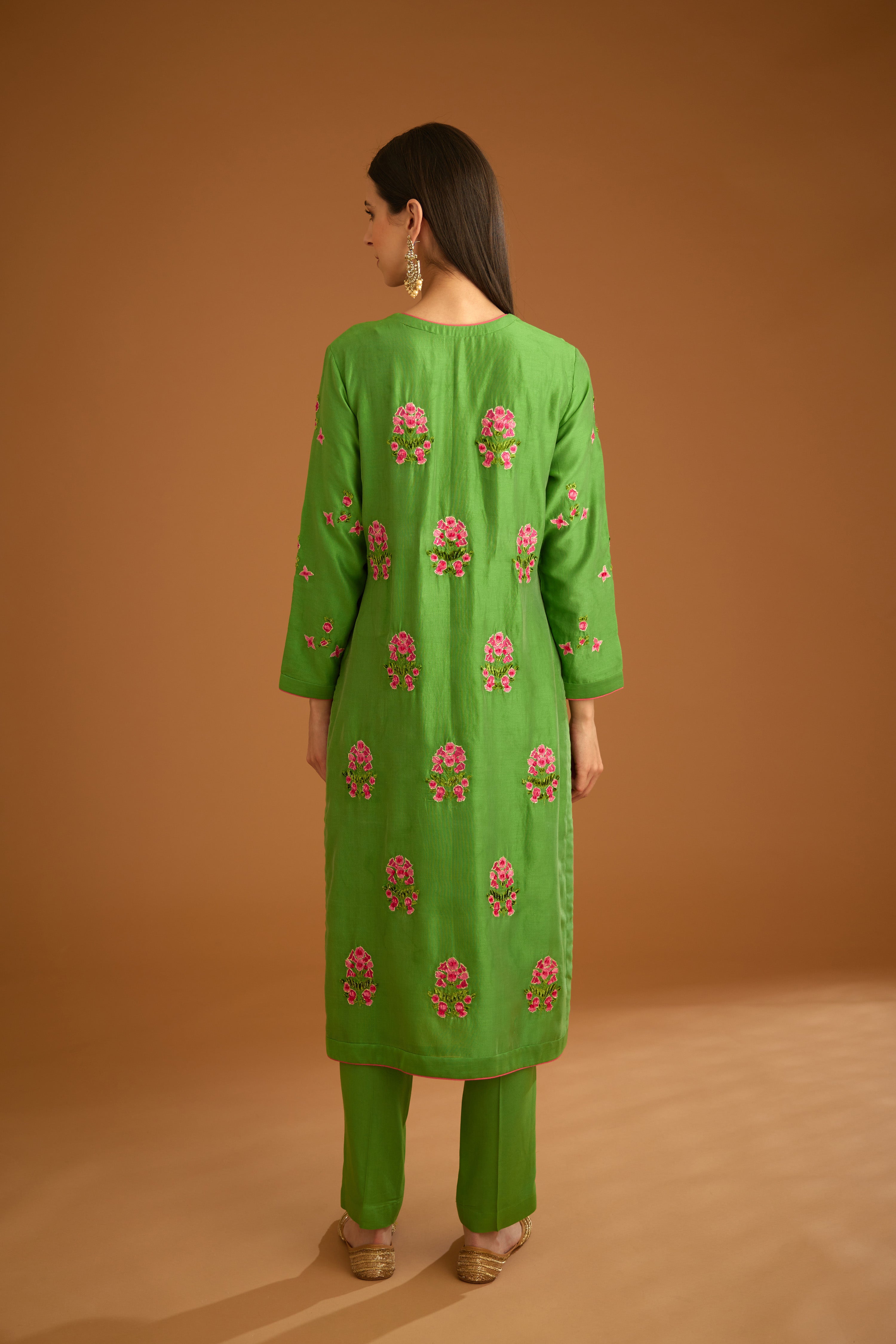 Green Kurta Set