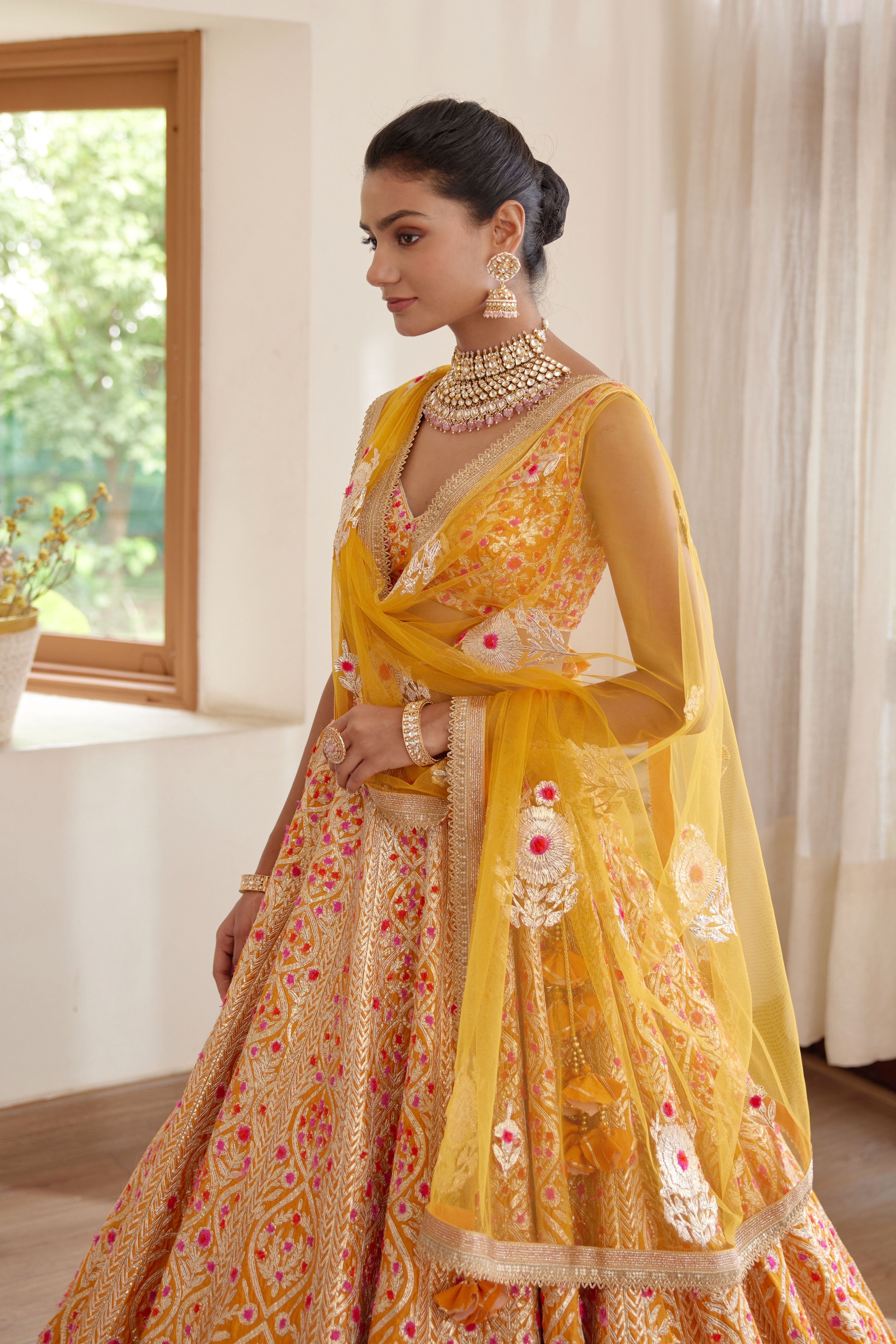 Turmeric Yellow Lehenga Set