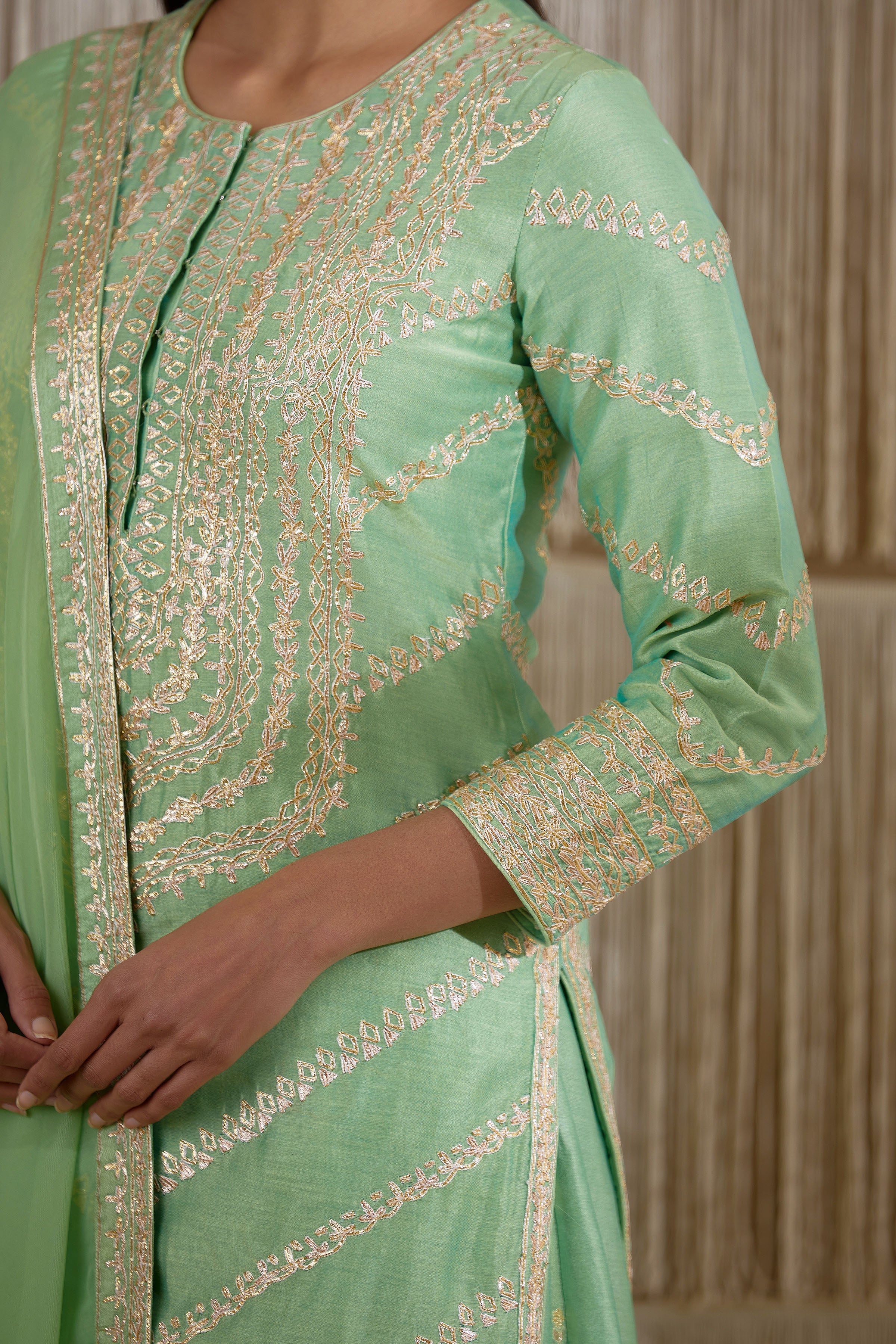 Light Green Sharara set