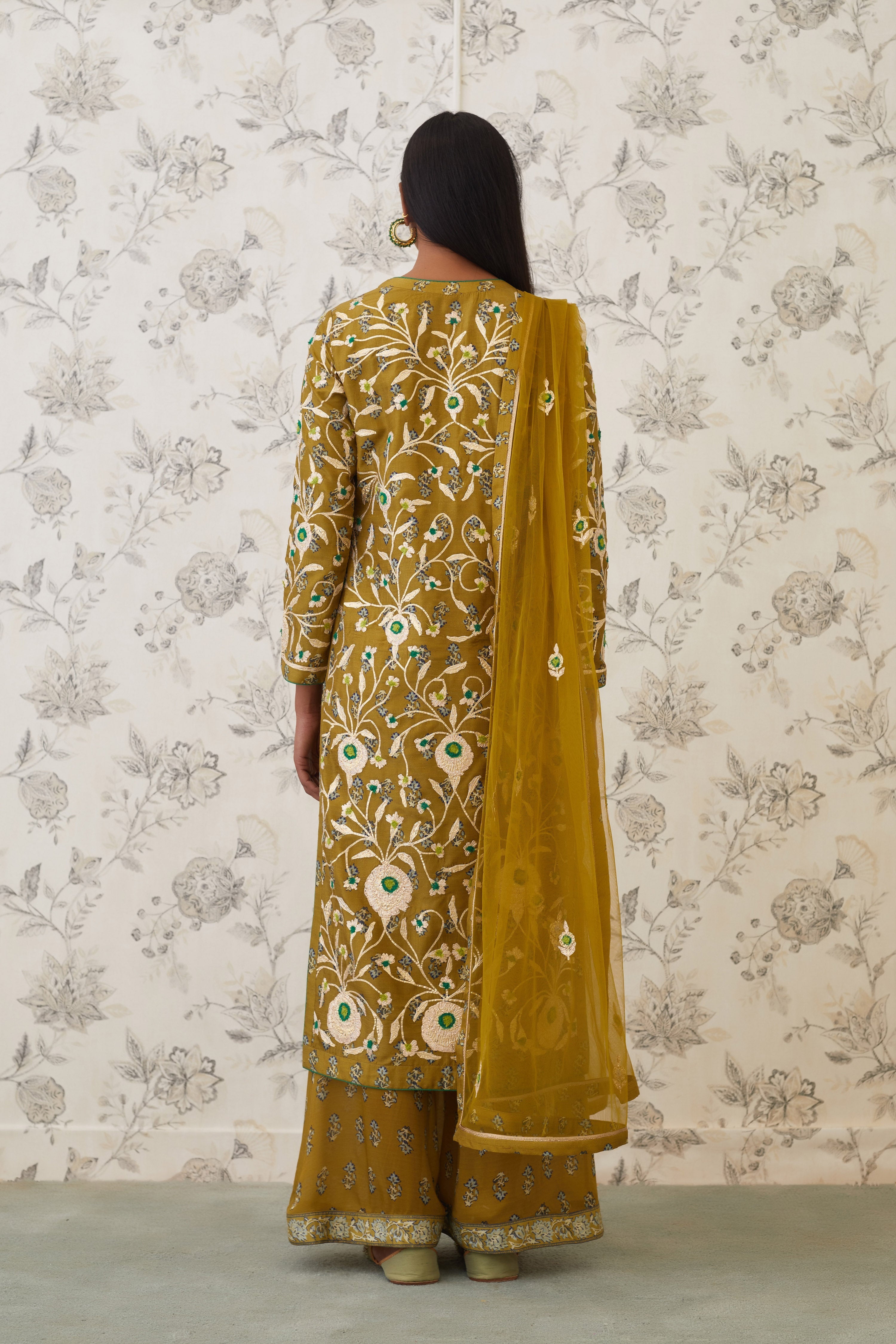 Olive Kurta Set
