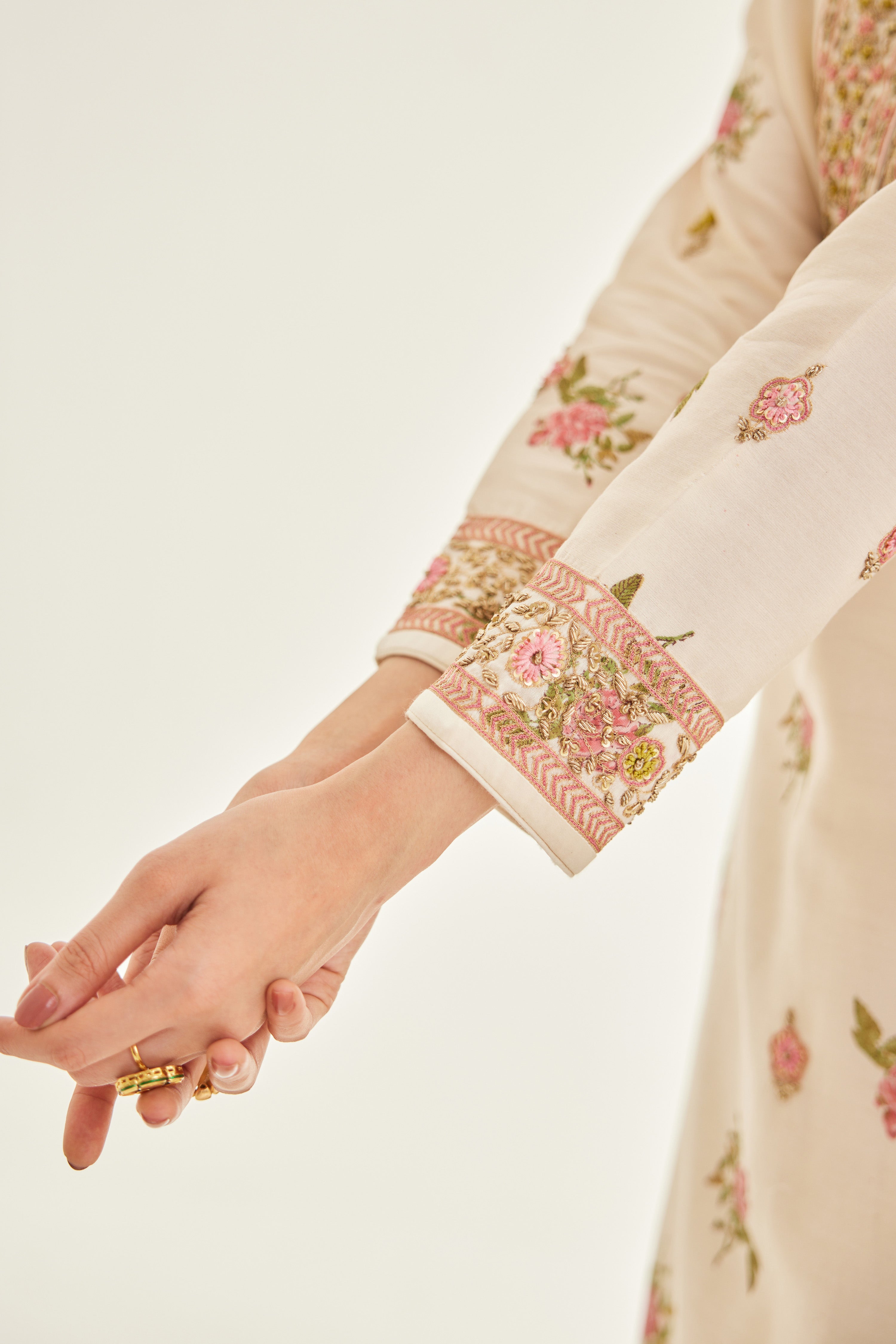 Papyrus White Kurta Skirt Set