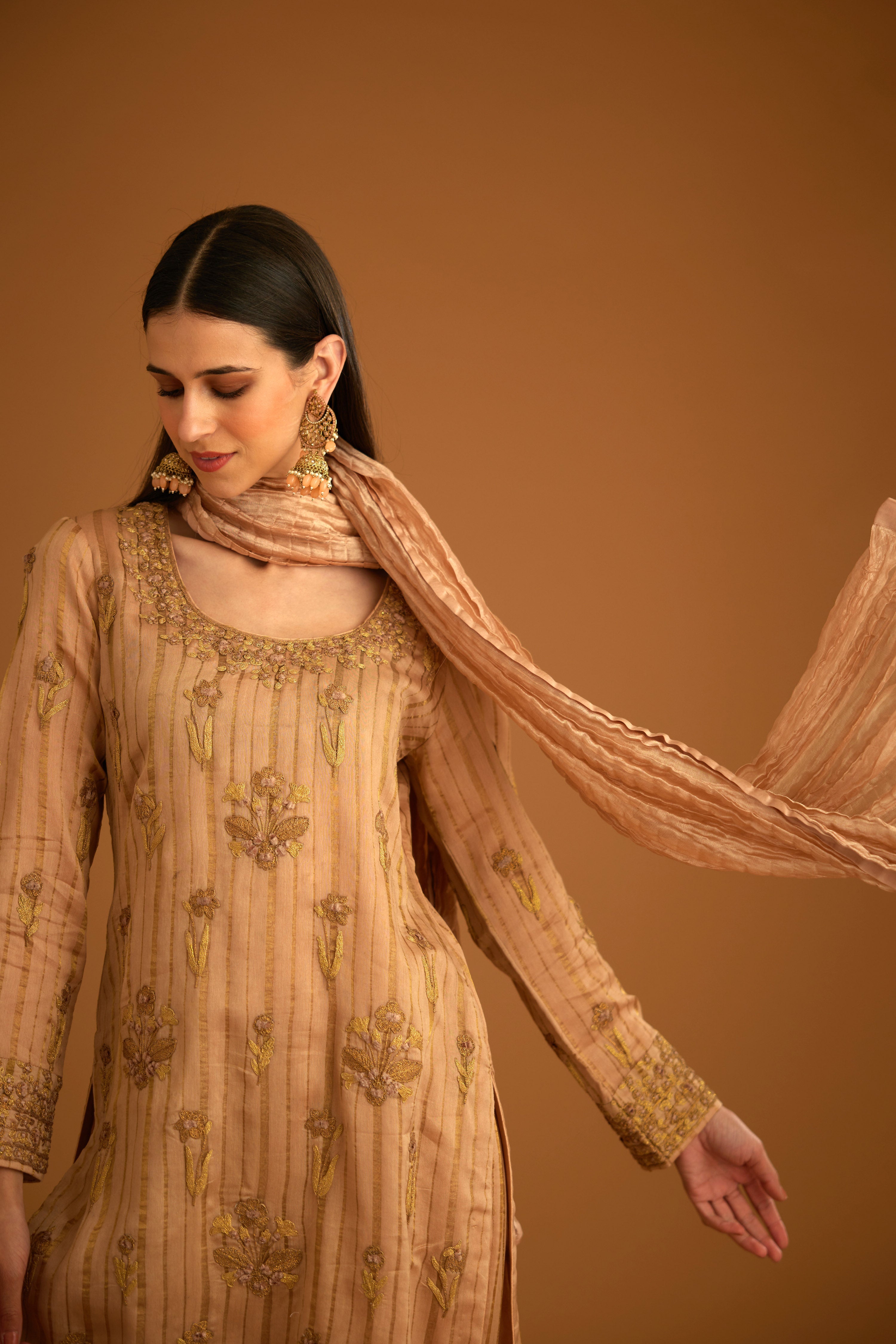 Old Rose Pink Kurta Set