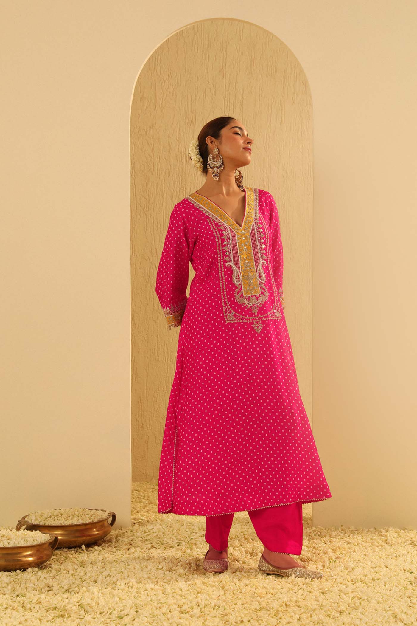 Ave Chicago x Sheetal Batra SIARA PINK CHOGA WITH SALWAR