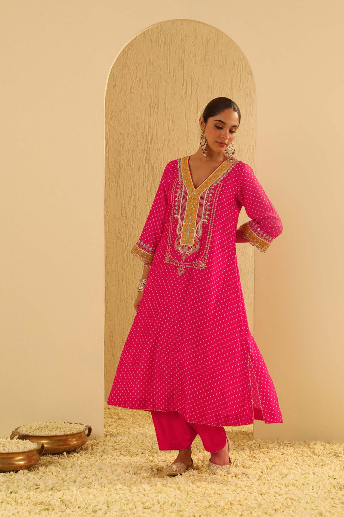 Siara - Long A-line Choga With Salwar - Ready To ship