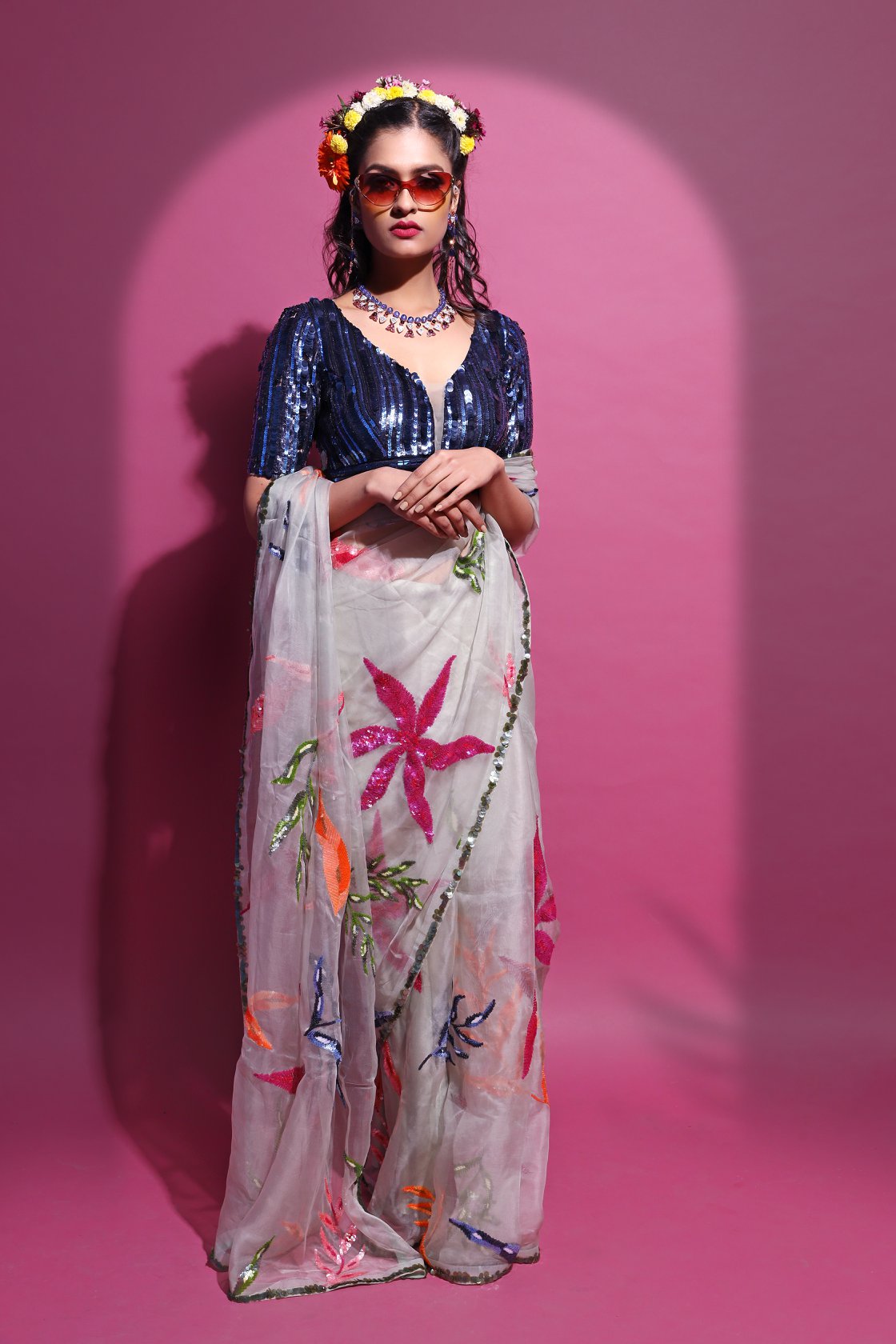 Jade Organza Saree