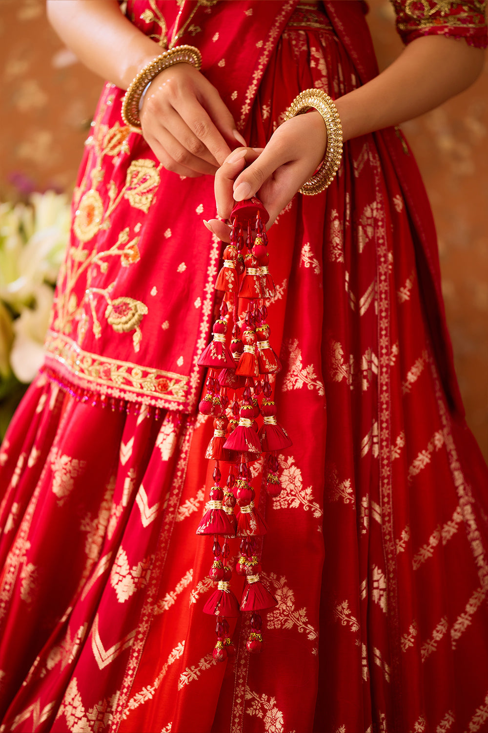 Raspberry Red Lehenga Set