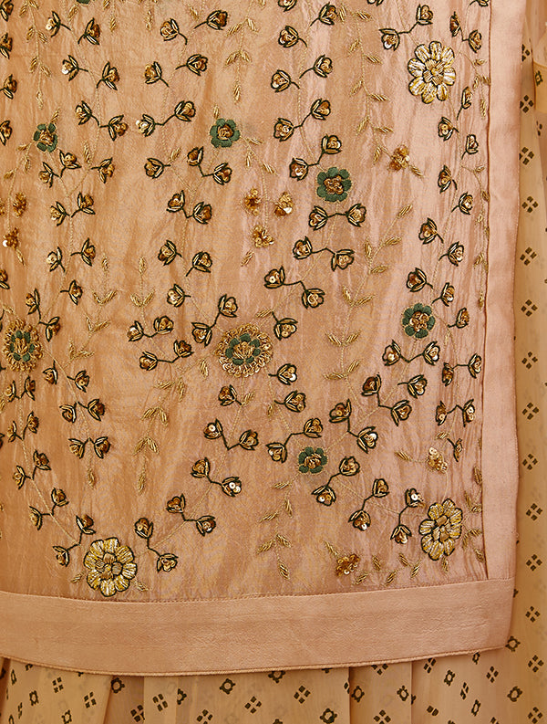 Beige Kurta & Skirt Set