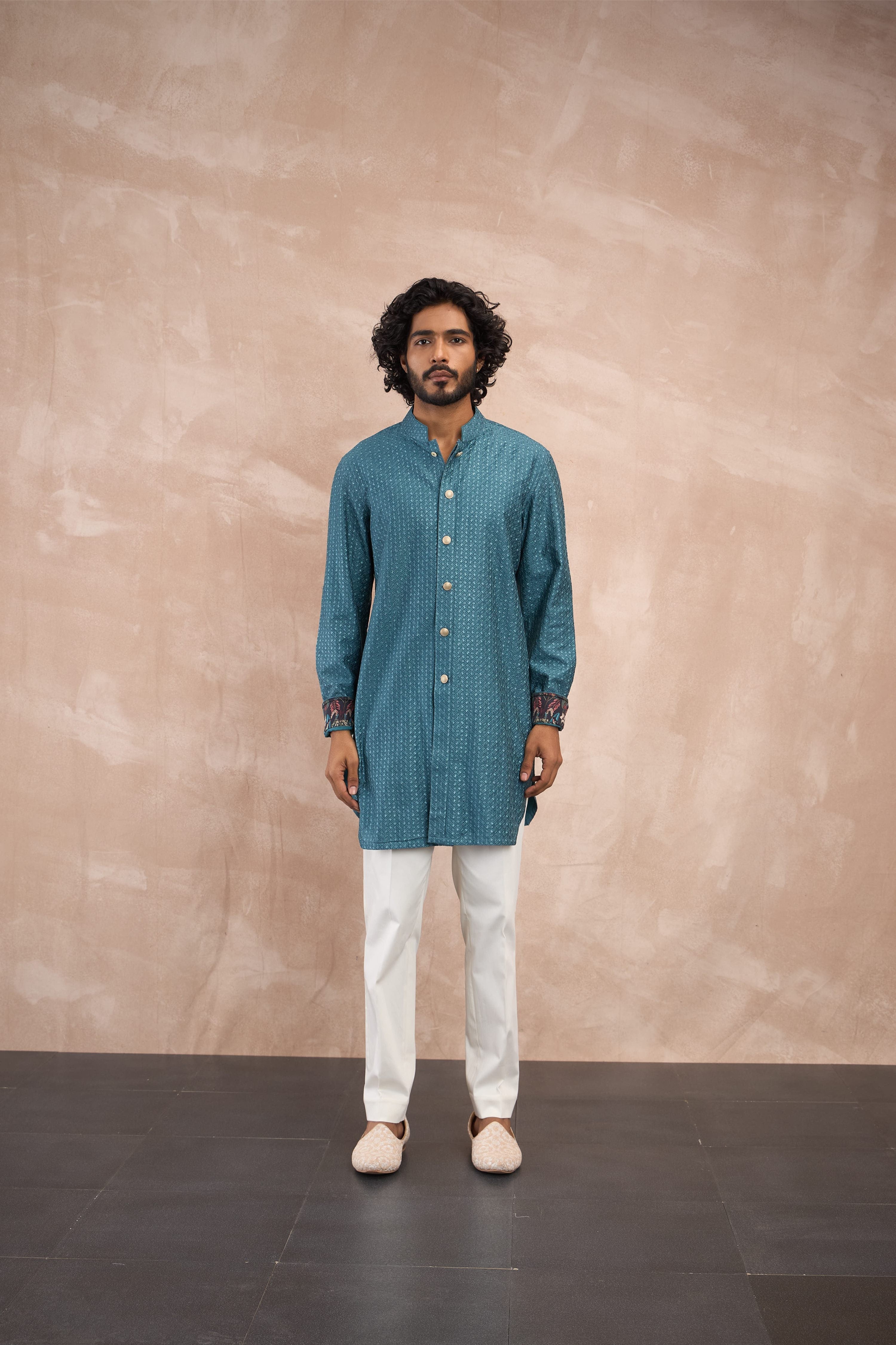 Inara Motif Nehru Jacket Set