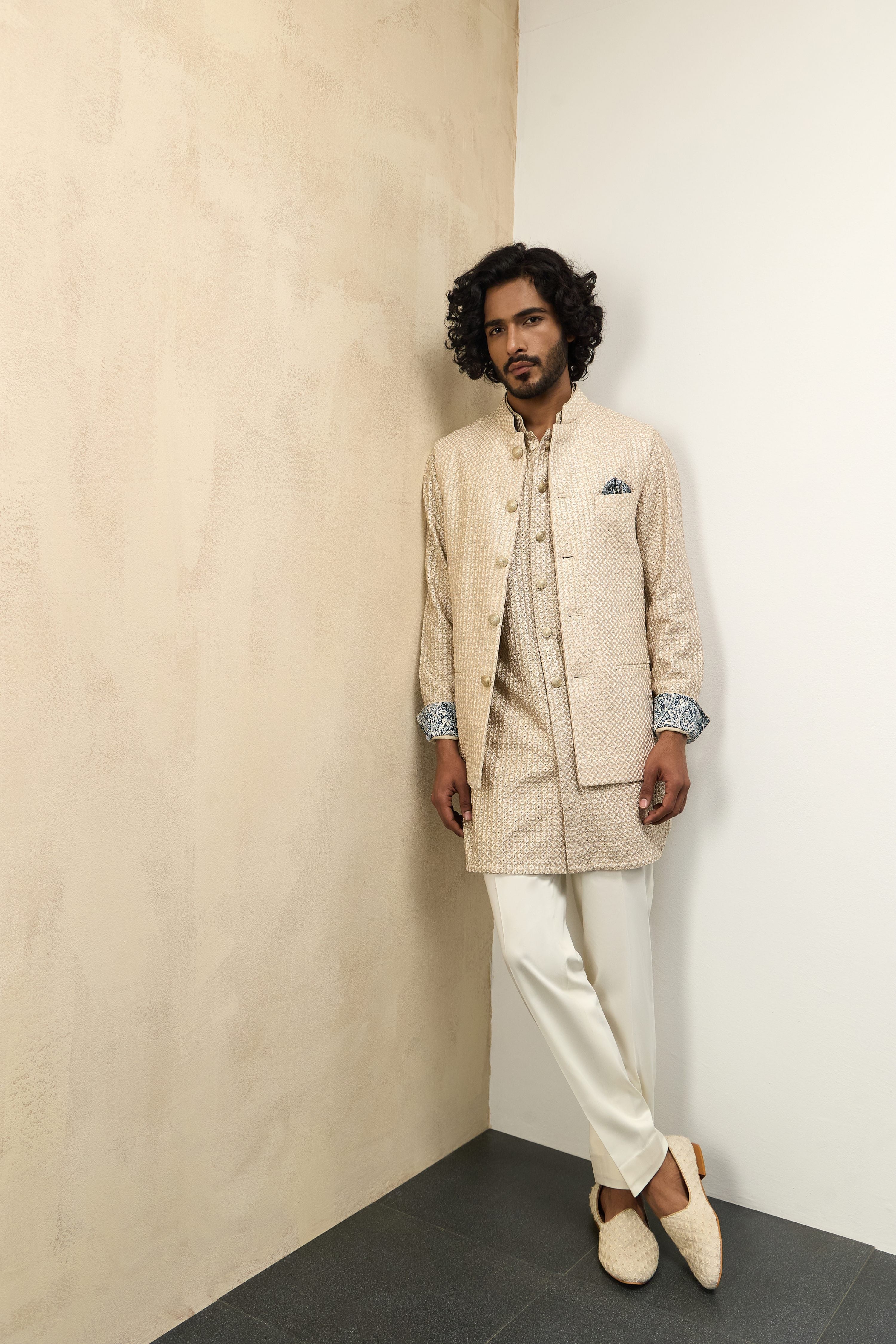Inara Nehru Jacket+FOE  Set