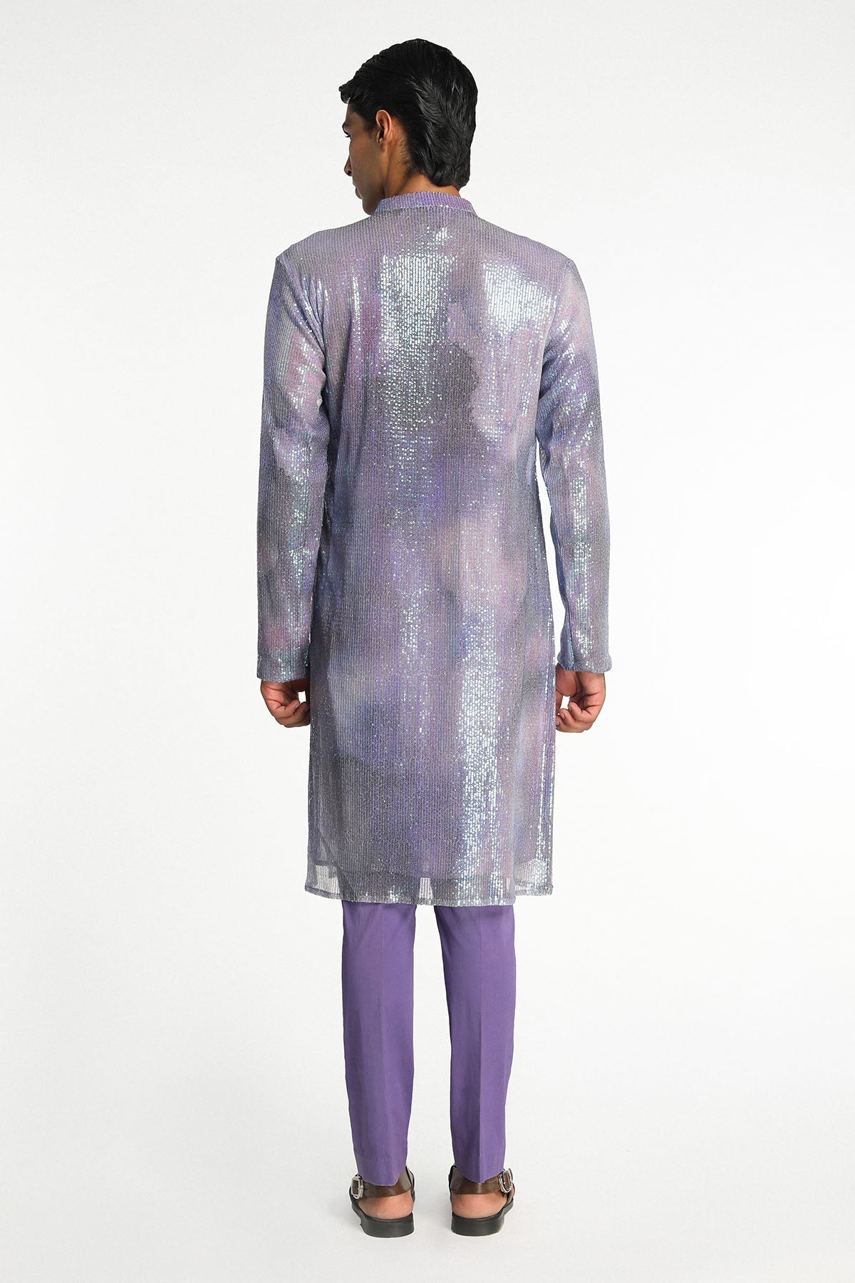 Equinox - Mist Purple Lurex Kurta Set