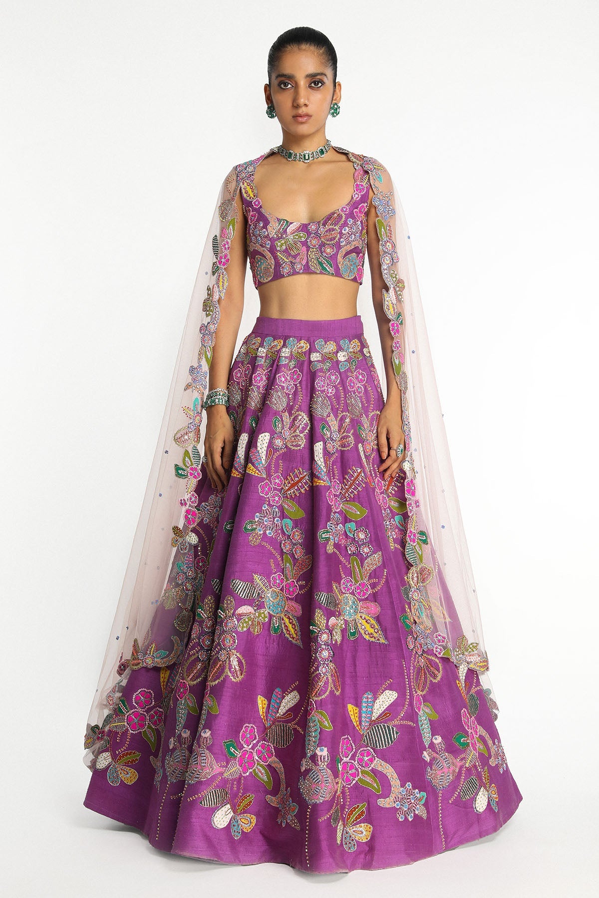 Eminara - Eminence Raw Silk Lehenga Set