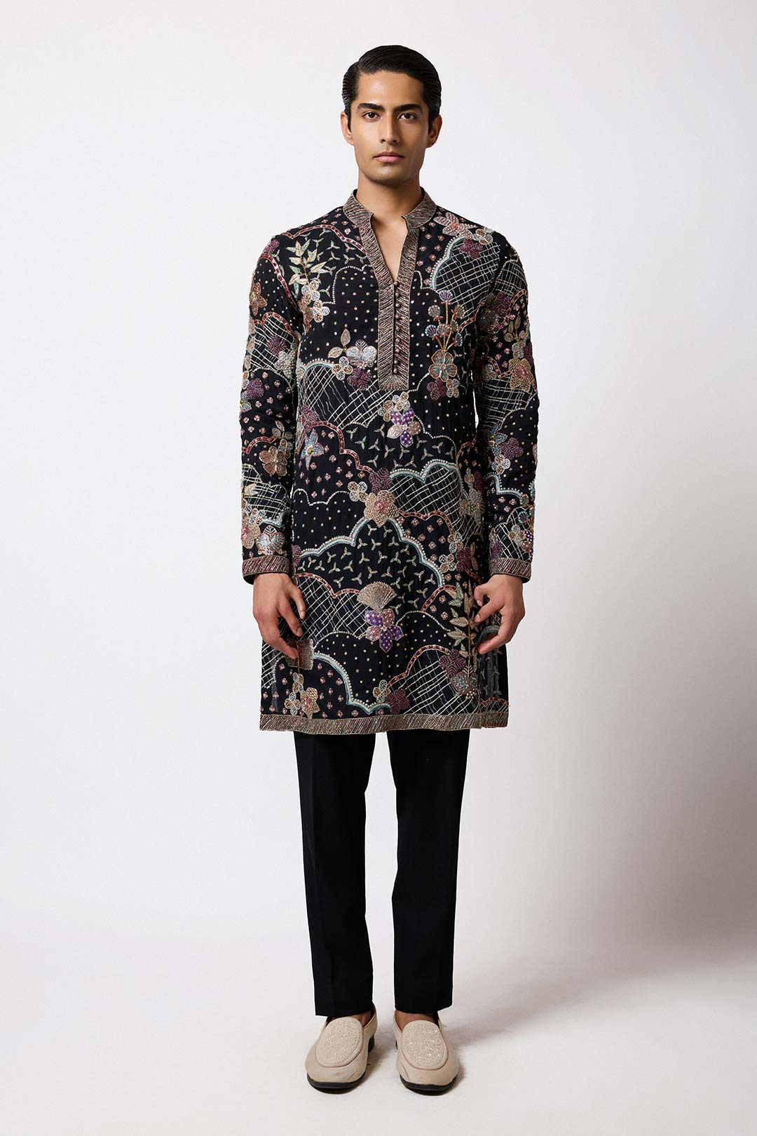 Bailora - Black Organza Kurta Set