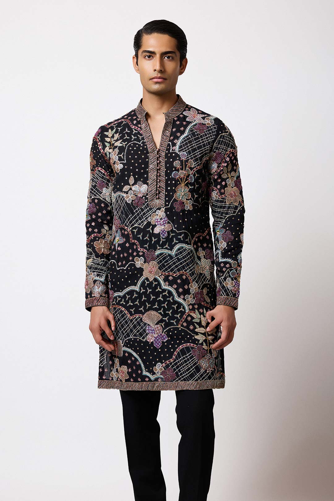 Bailora - Black Organza Kurta Set
