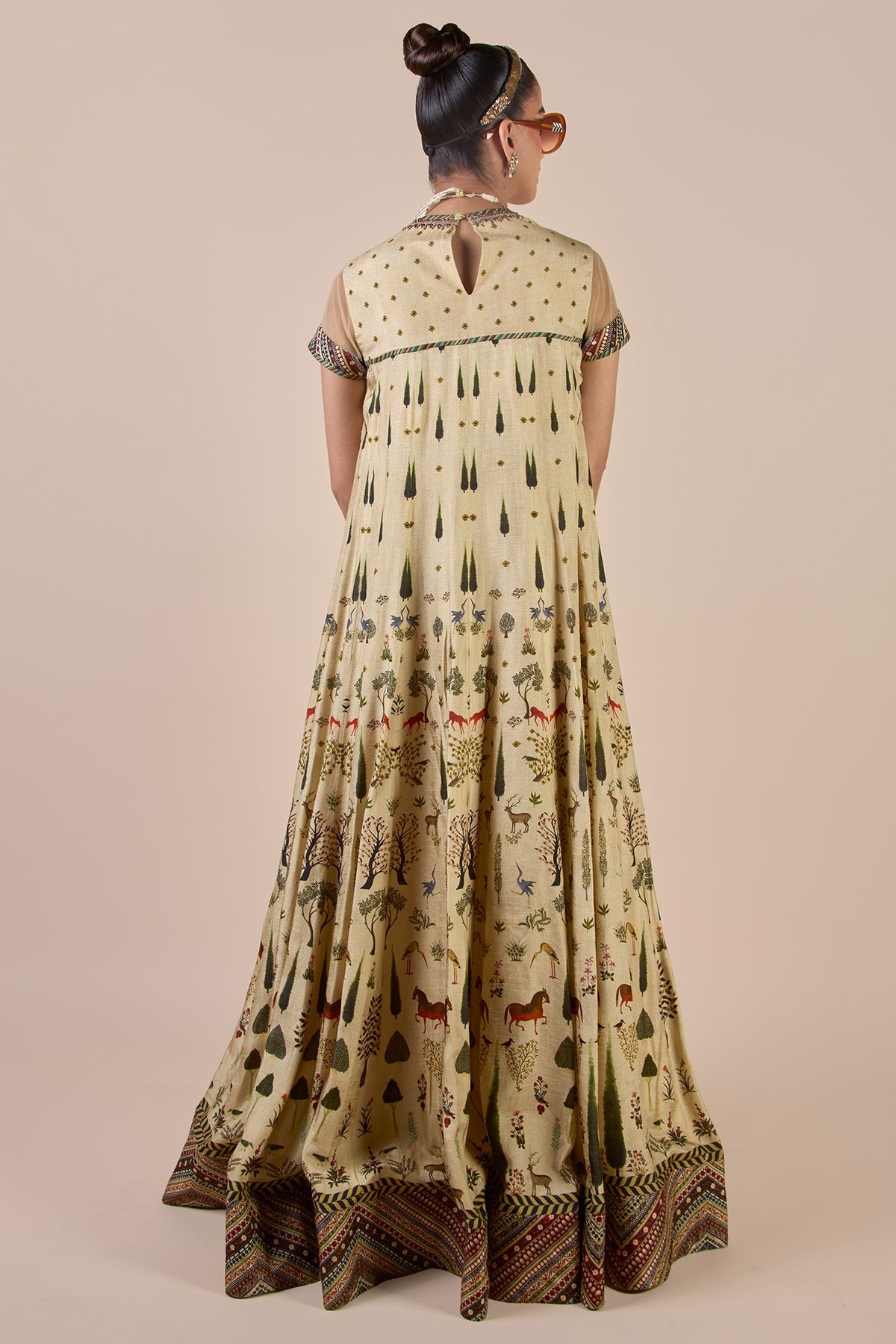 CRÈME IVORY ANARKALI - Ready To Ship
