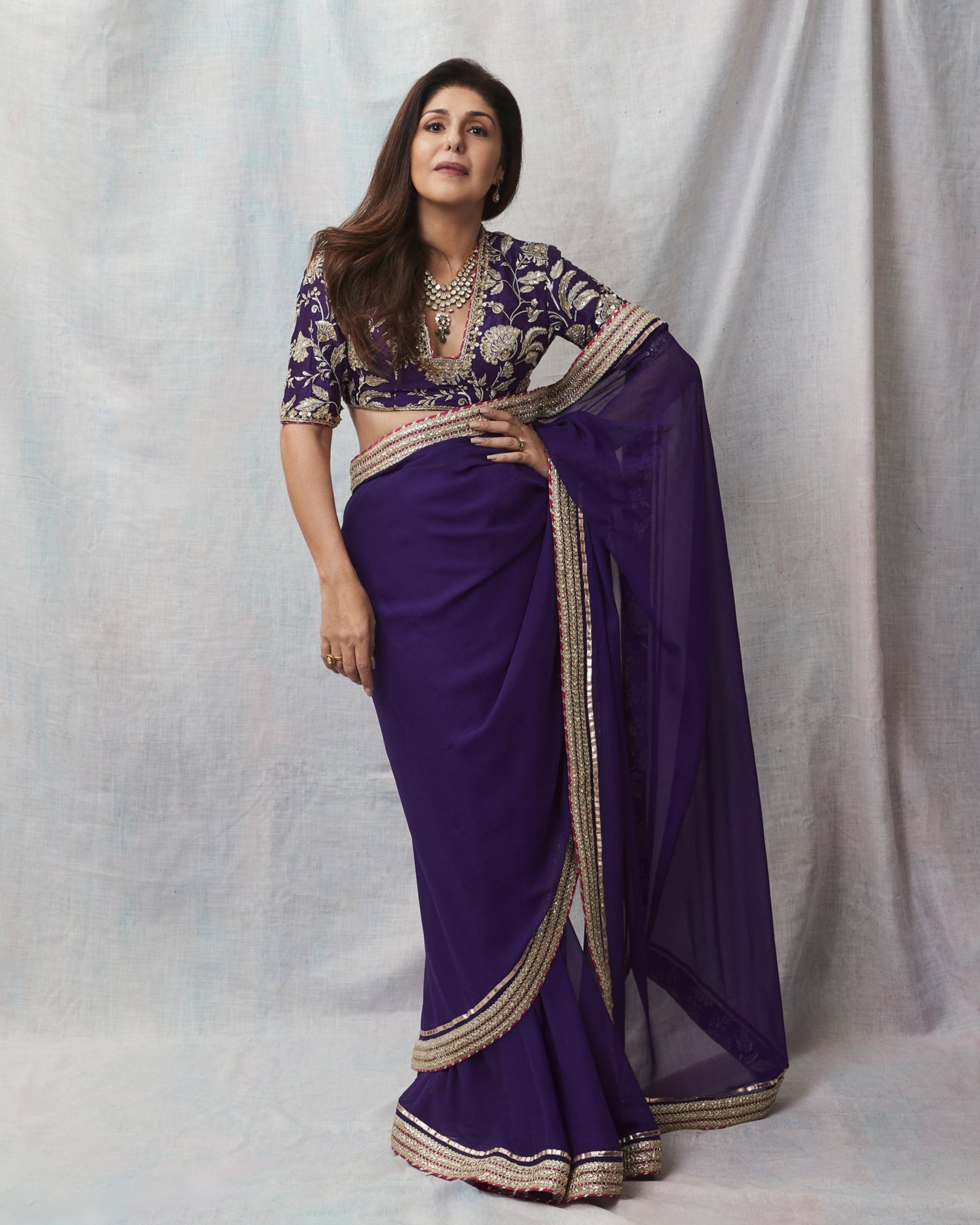 Anaita Shroff in Golconda Myra saree set