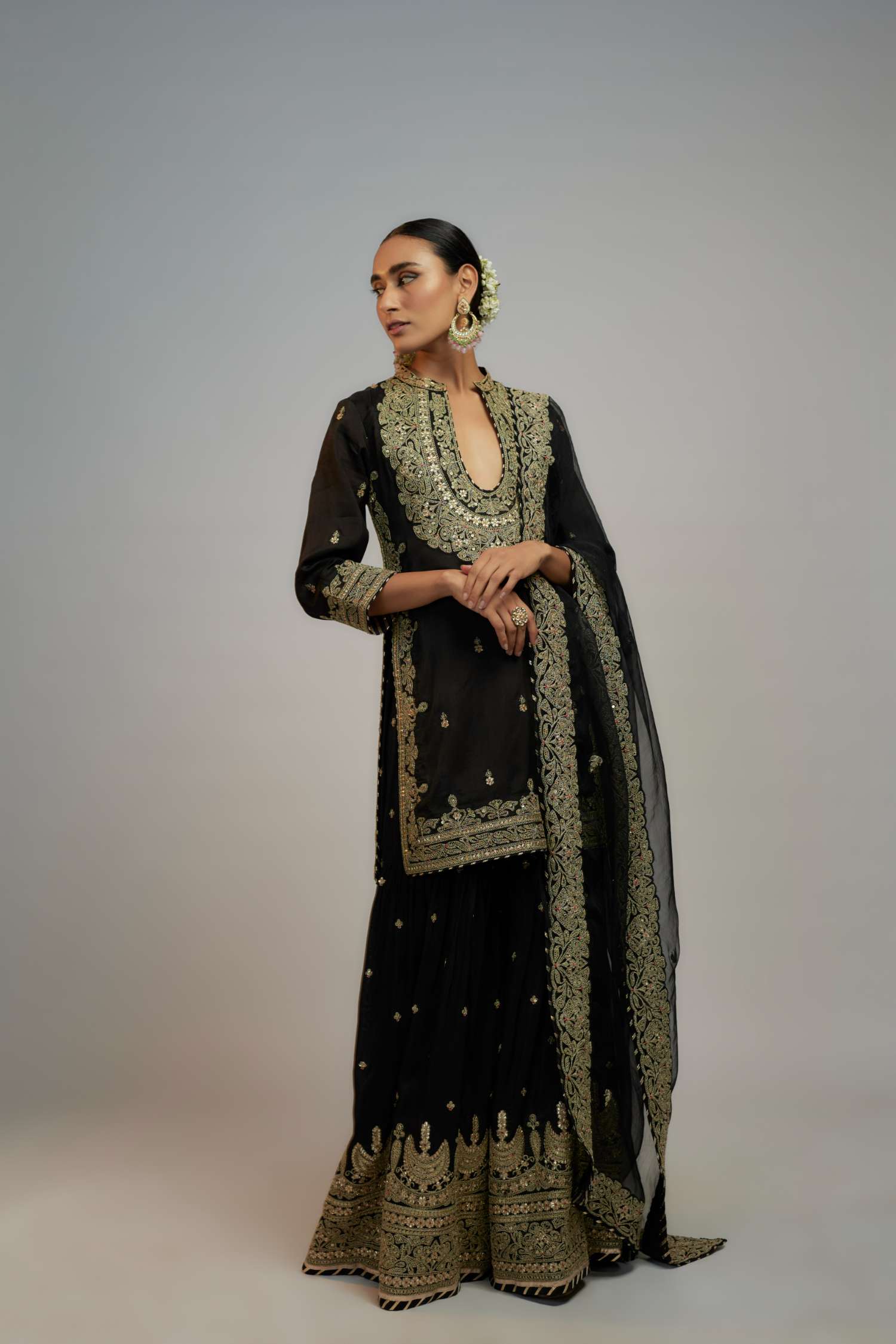 Golconda Shiddat Sharara Set- Hebah Patel