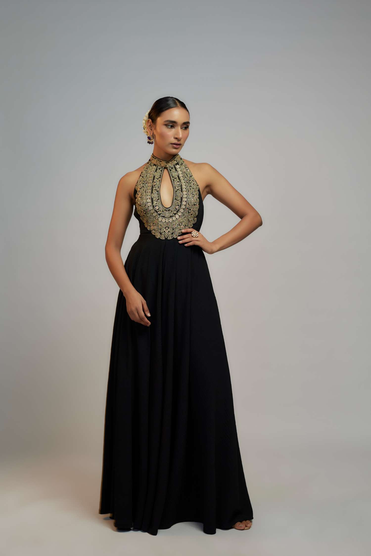 Karishma Mehta in Golconda Fana gown