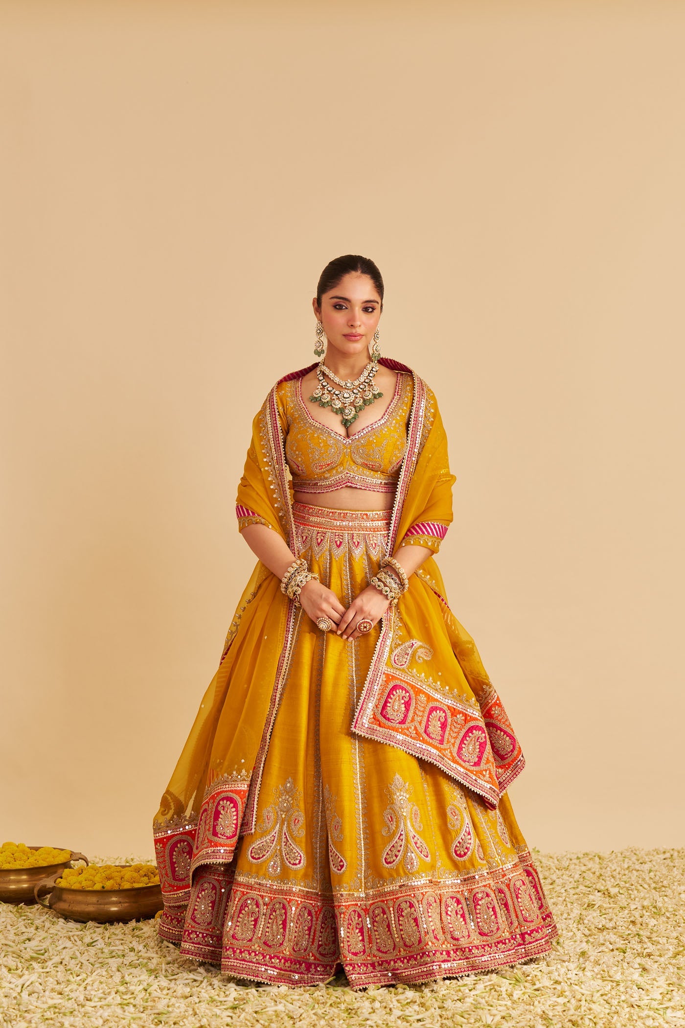 AMARA - MUSTARD LEHENGA