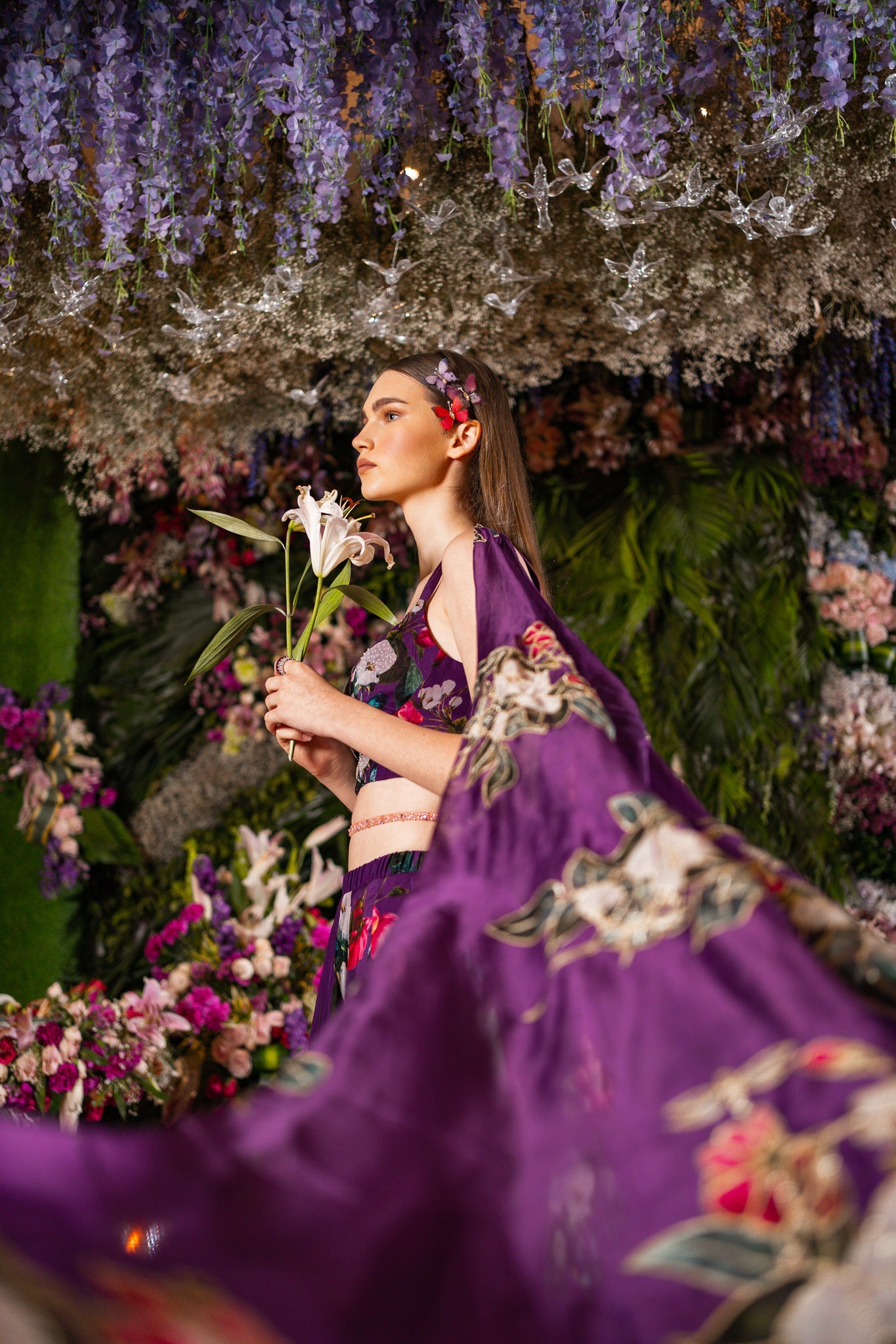 Lehenga Set-Purple