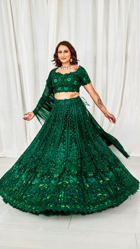 Esha Emerald Lehenga