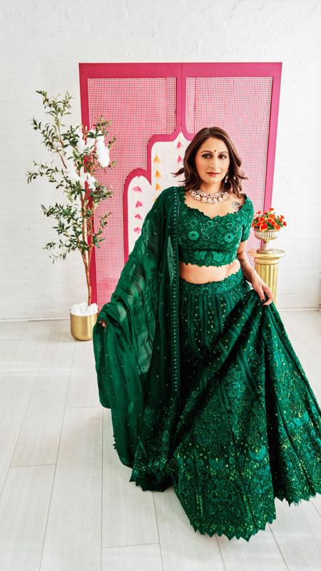 Esha Emerald Lehenga