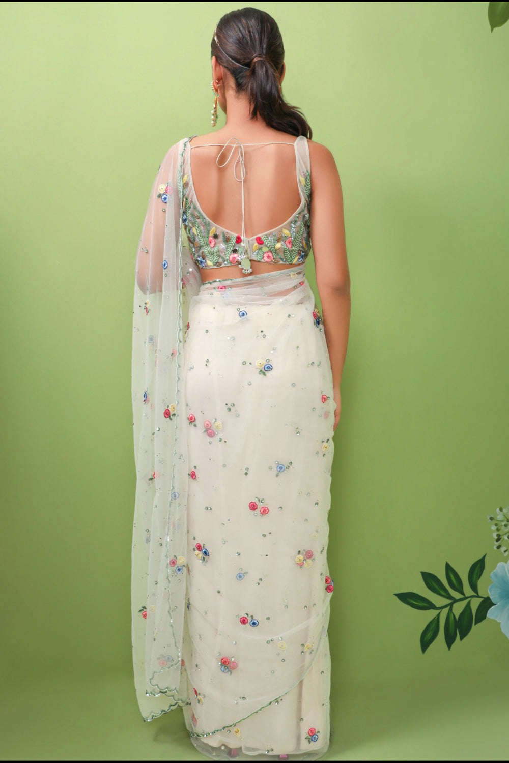 Flower Goddess Saree