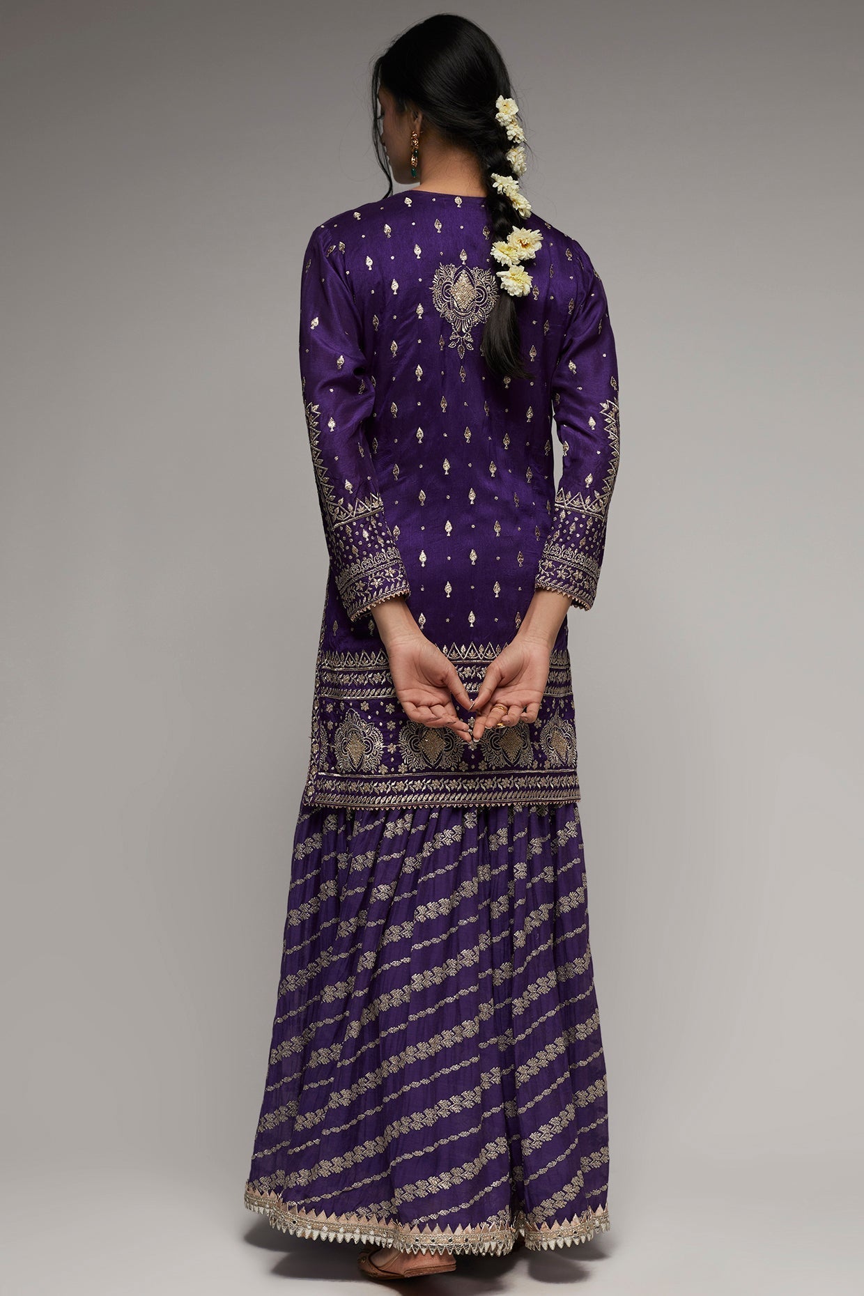 Rati with Jamdani Sharara Set -Juhi Chawla