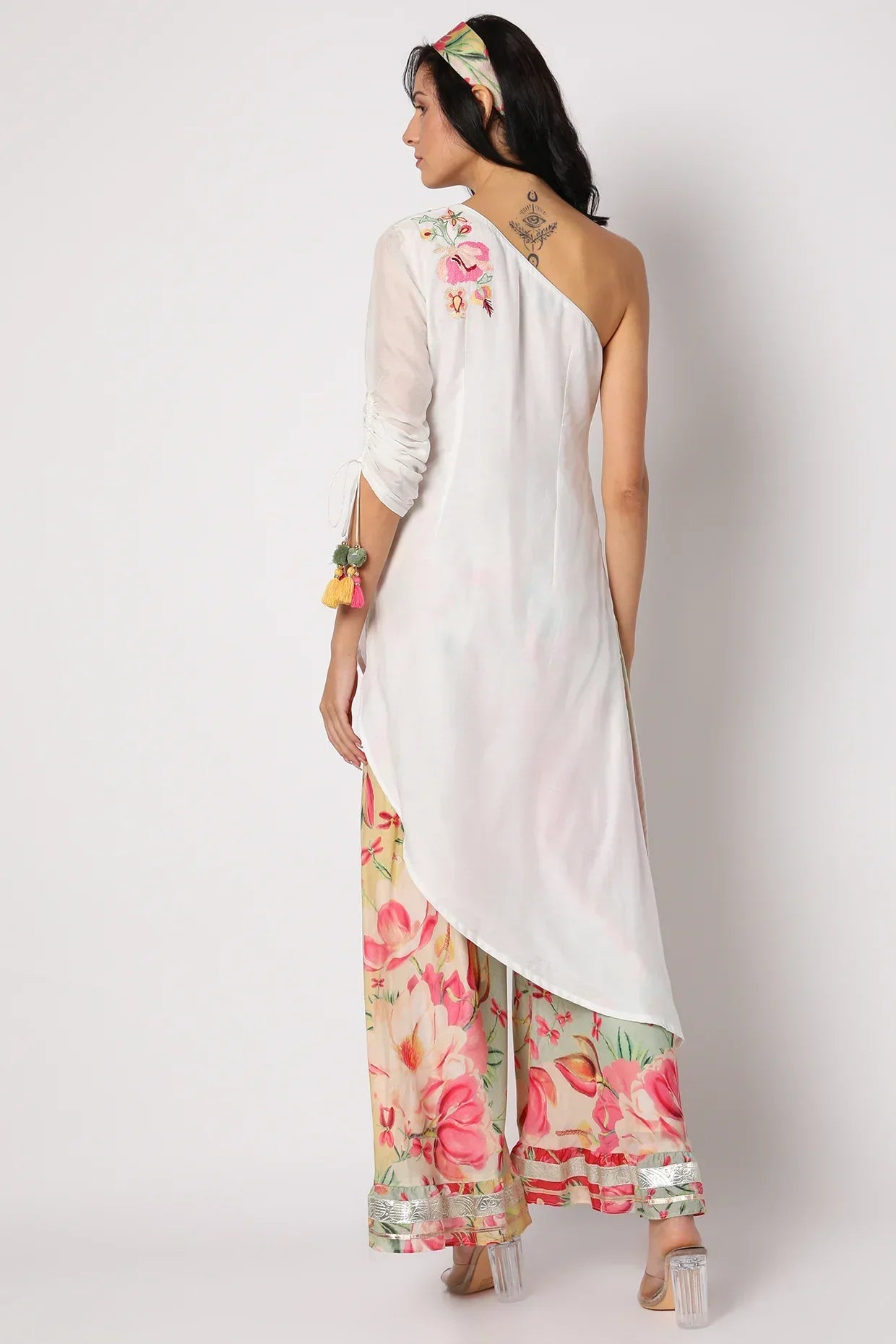 Khushi One Shoulder Tunic Set