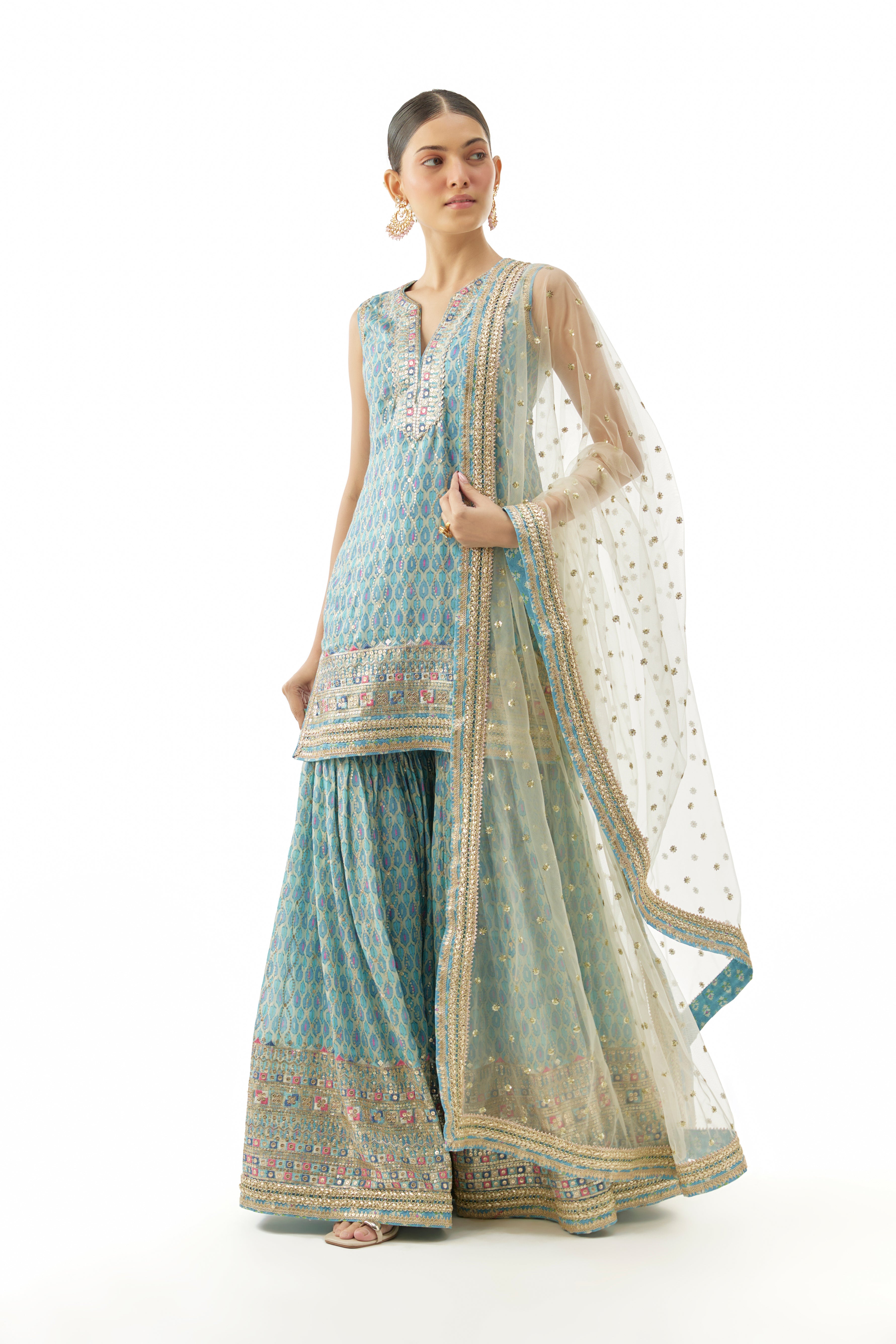 Dhruvi Sharara Set
