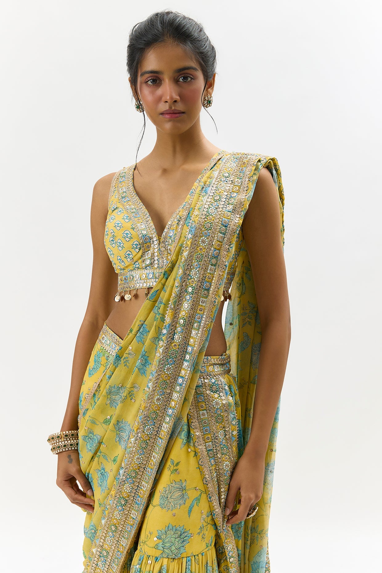 Jenisha Saree Set