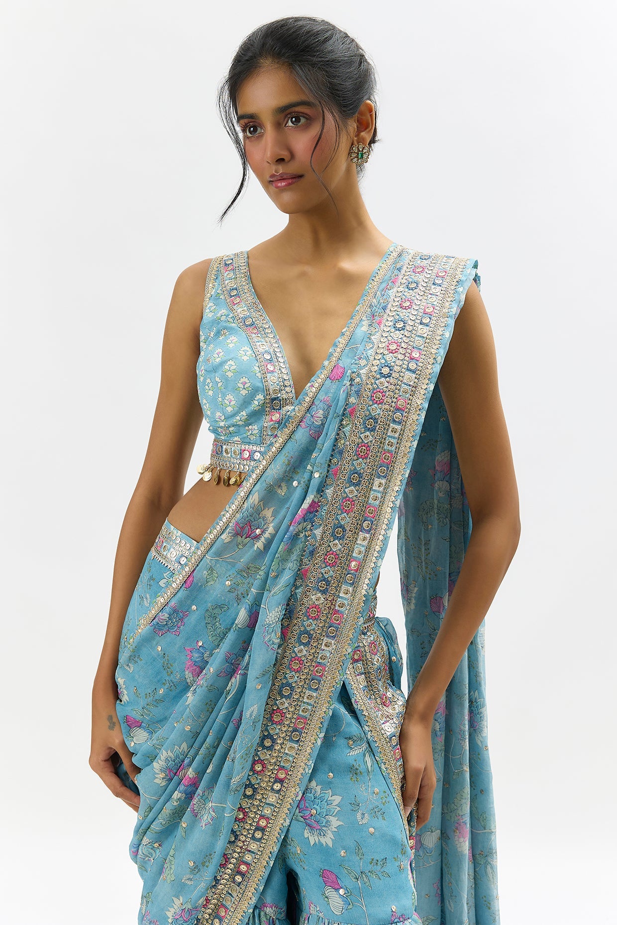 Jenisha Saree Set