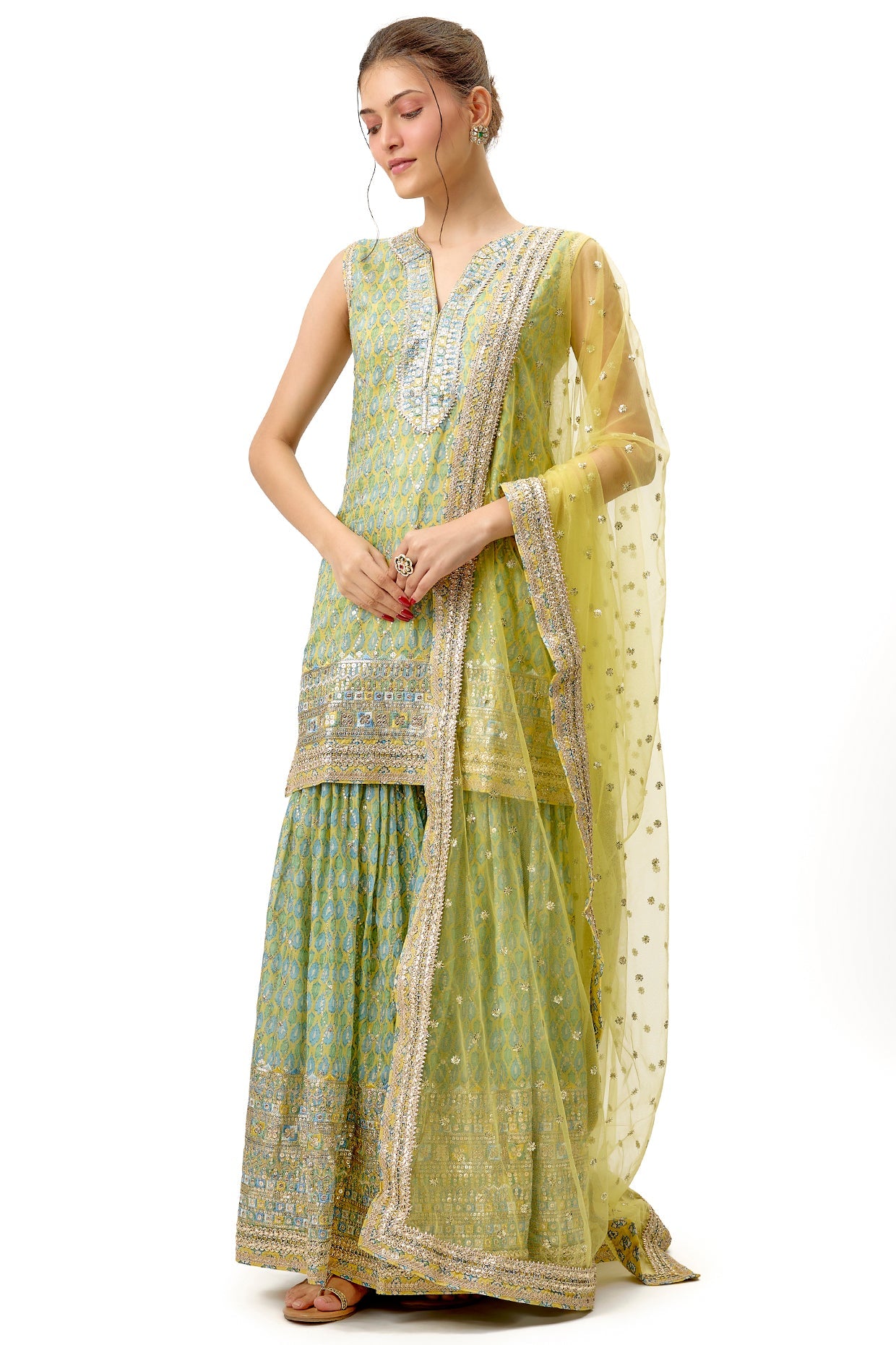 Dhruvi Sharara Set