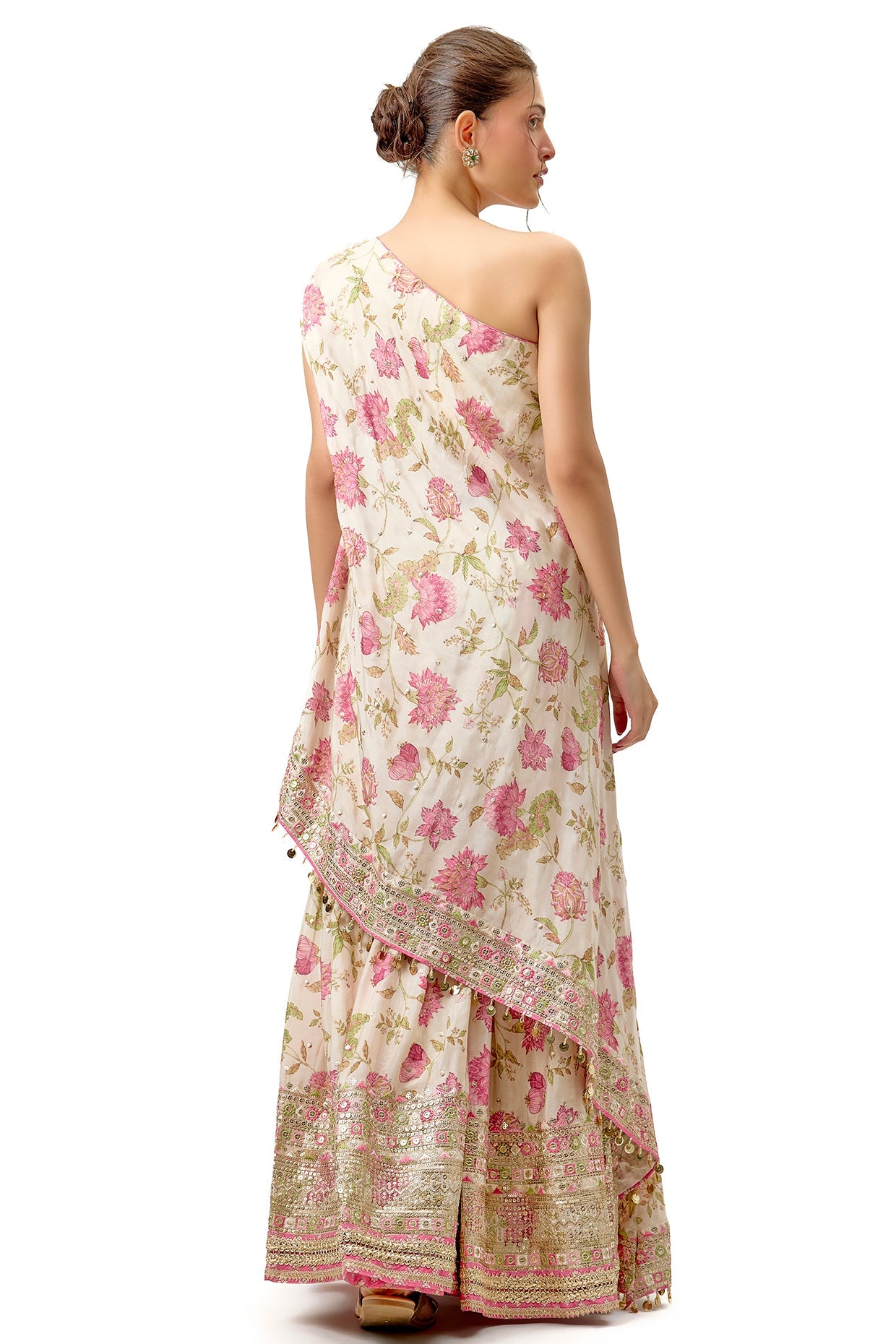 Sumedha One Shoulder Sharara Set