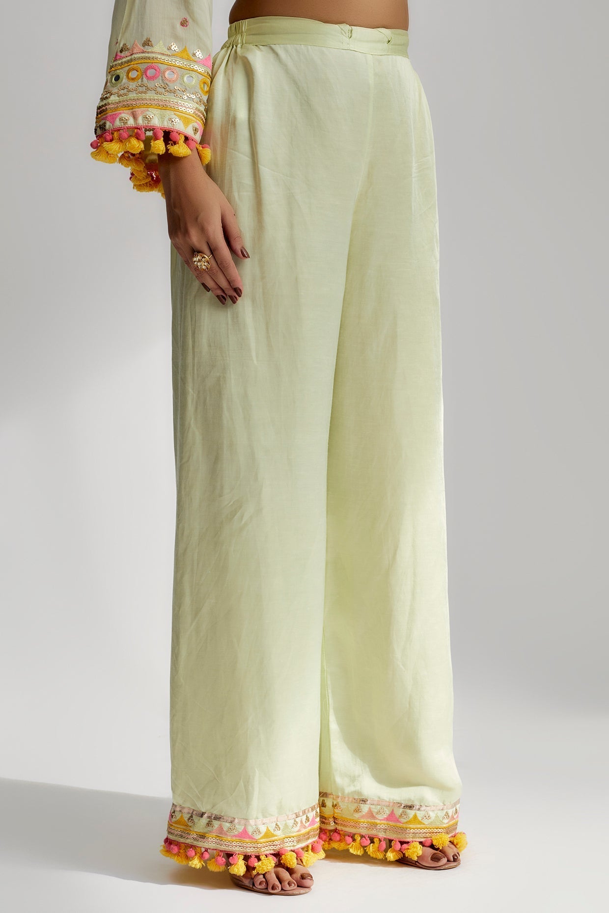 Nishika Long Kurta With Palazzo -Saachi Bhasin