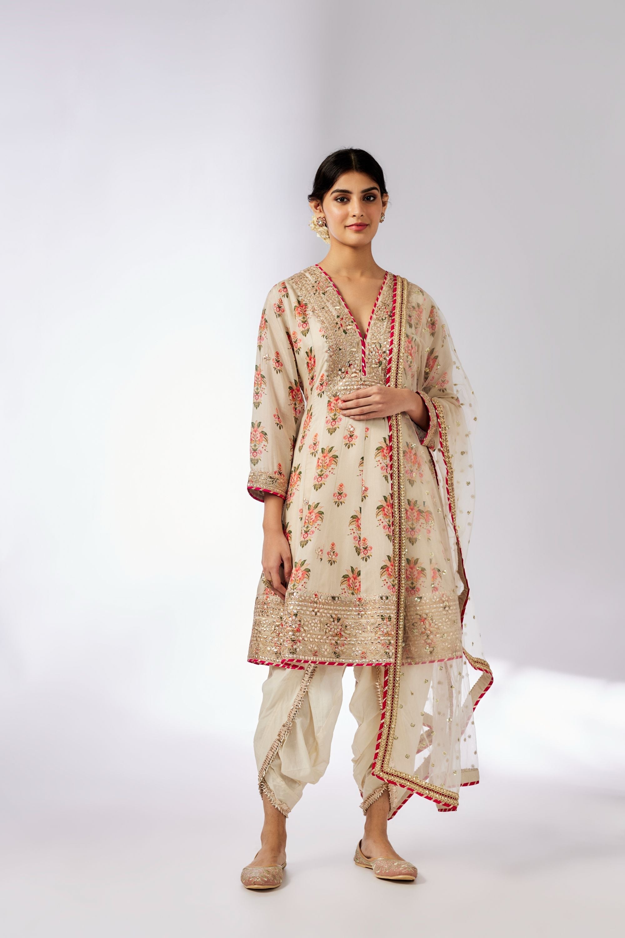 Ekta AG Dhoti Set-Huma Qureshi