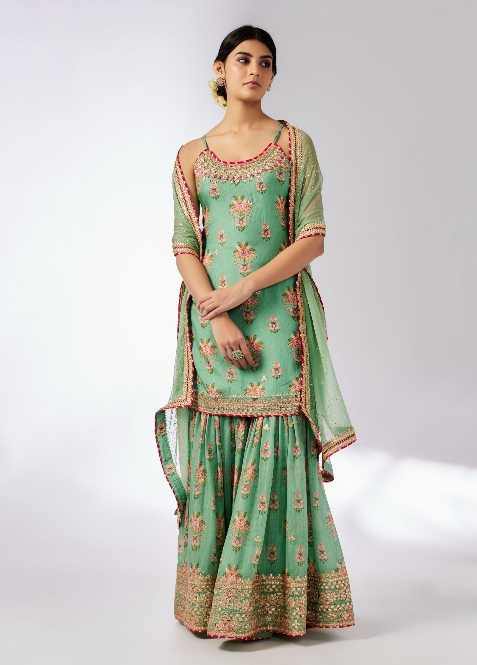 Advika Strappy Sharara set