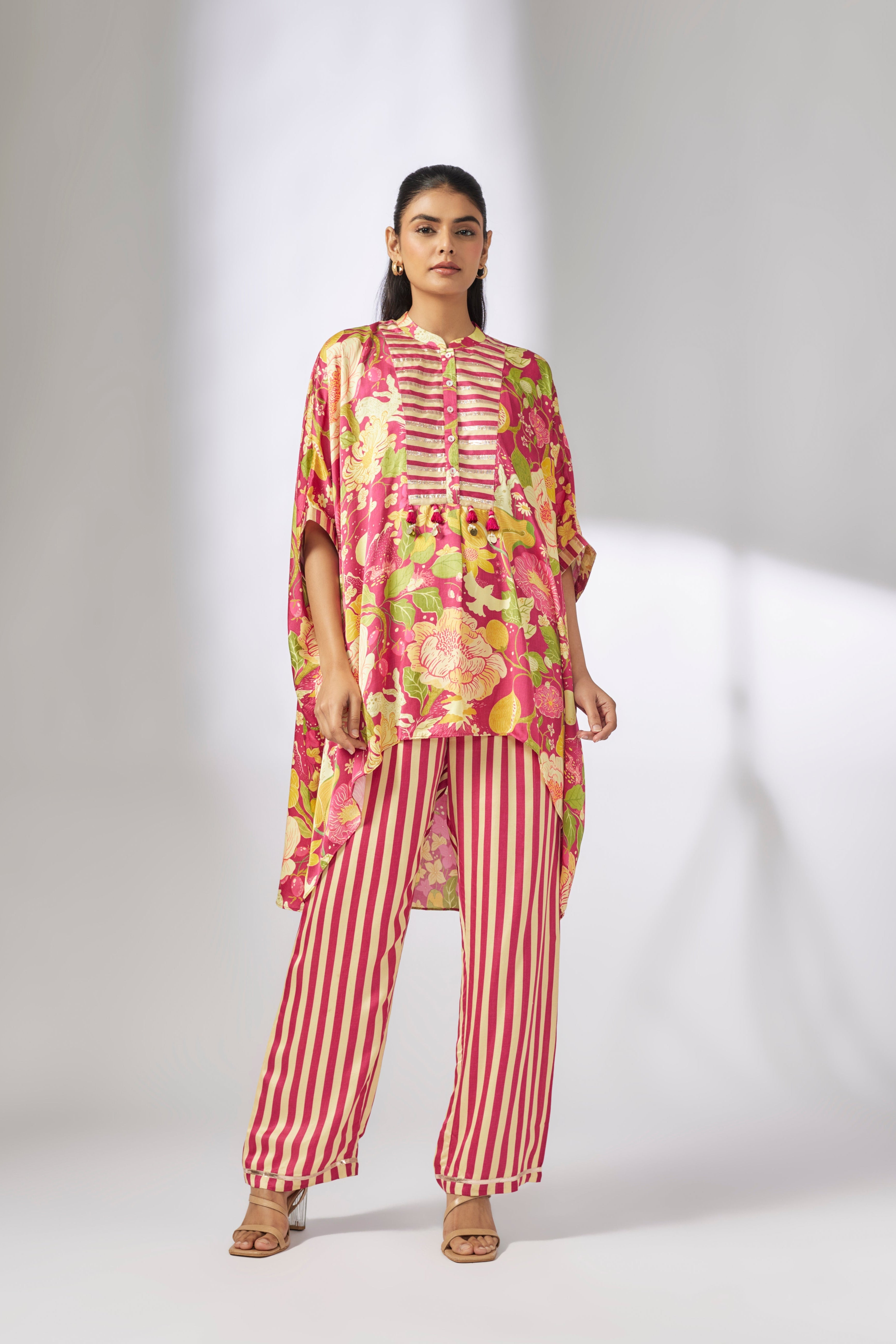Peony kaftan Co-Ord Set